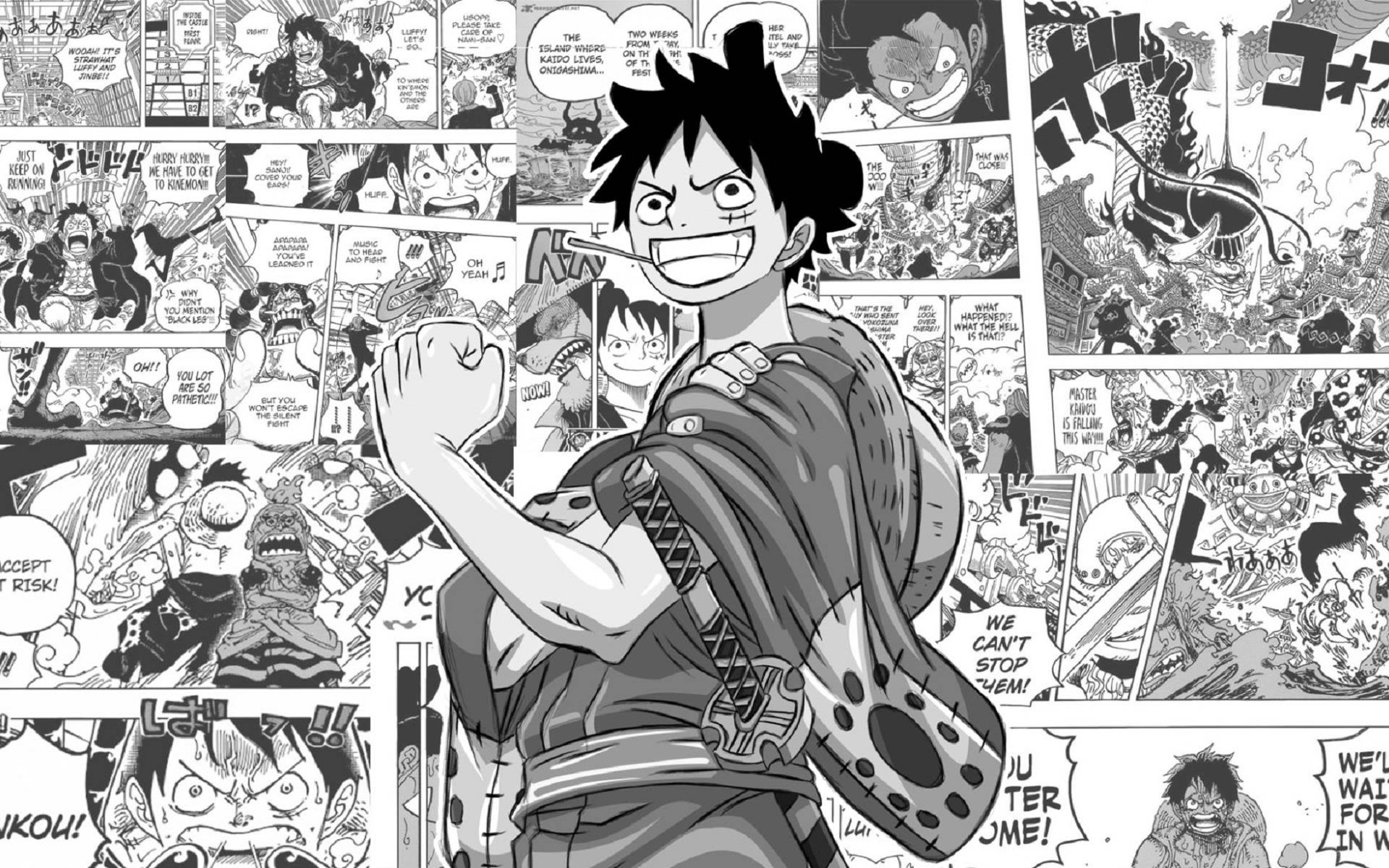 Viñeta de Monkey D. Luffy del Manga Fondos de pantalla