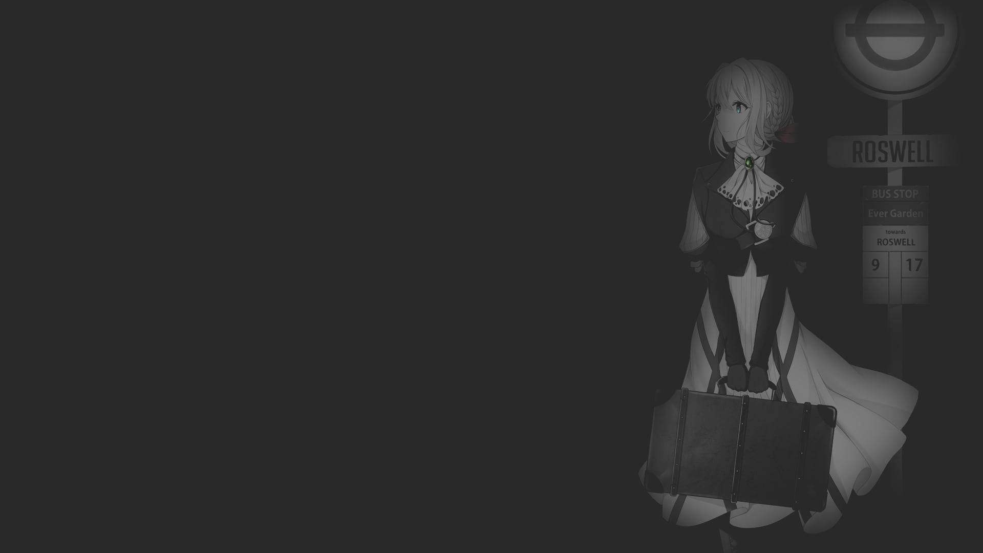 Violet Evergarden Anime Negro Fondos de pantalla