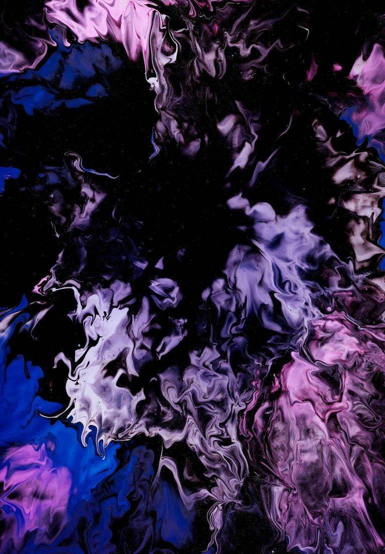 Violeta Oscuro Abstracto iPad 2021 Fondos de pantalla