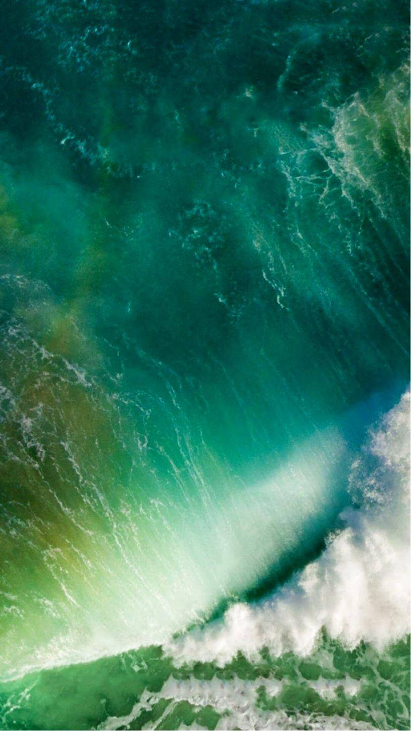 Vista Aérea de Cascadas iOS 7 Fondos de pantalla