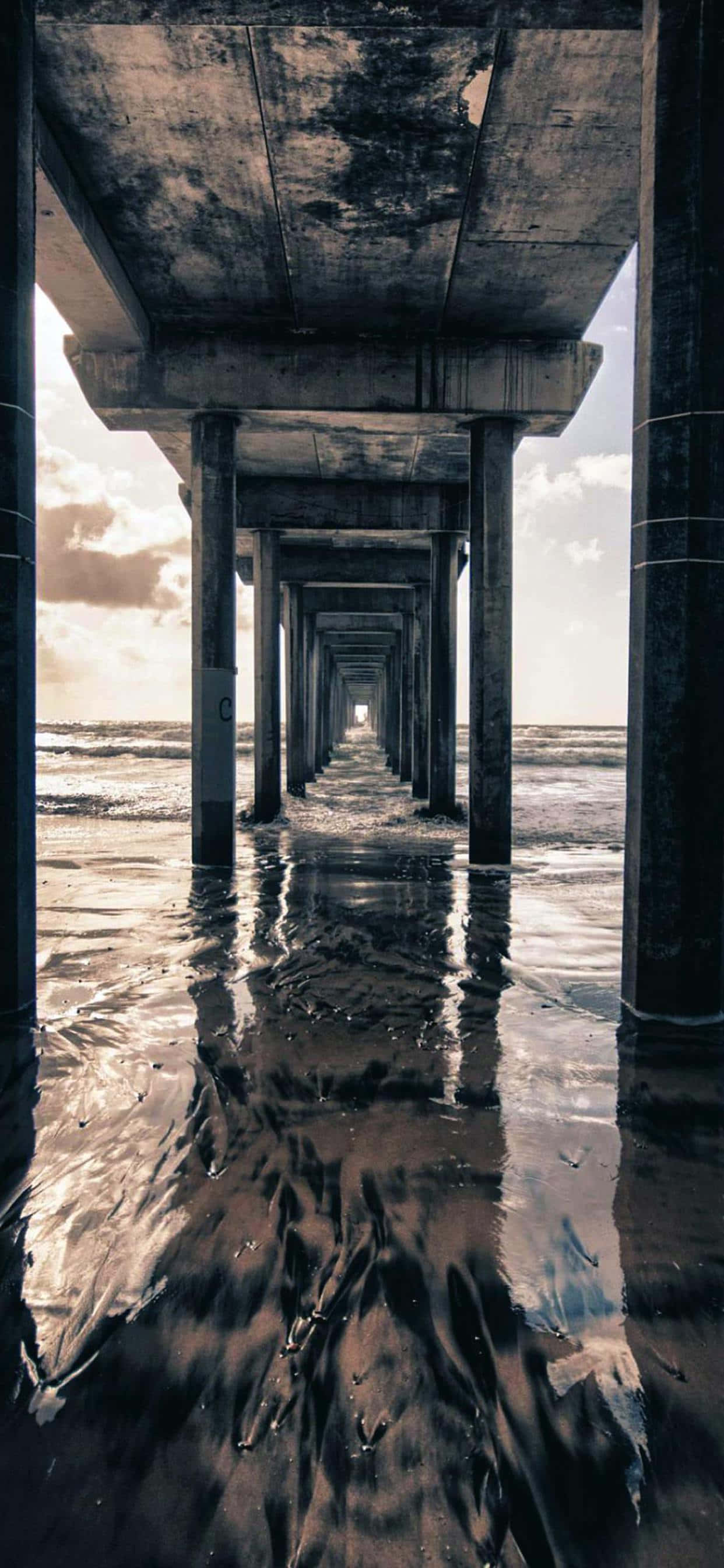Vista Contemporánea Bajo el Muelle Fondos de pantalla