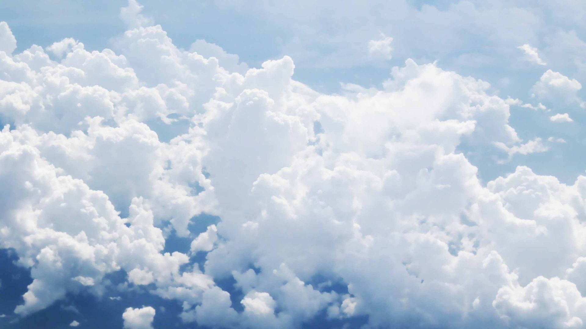 Vista de cielo esponjoso Fondos de pantalla