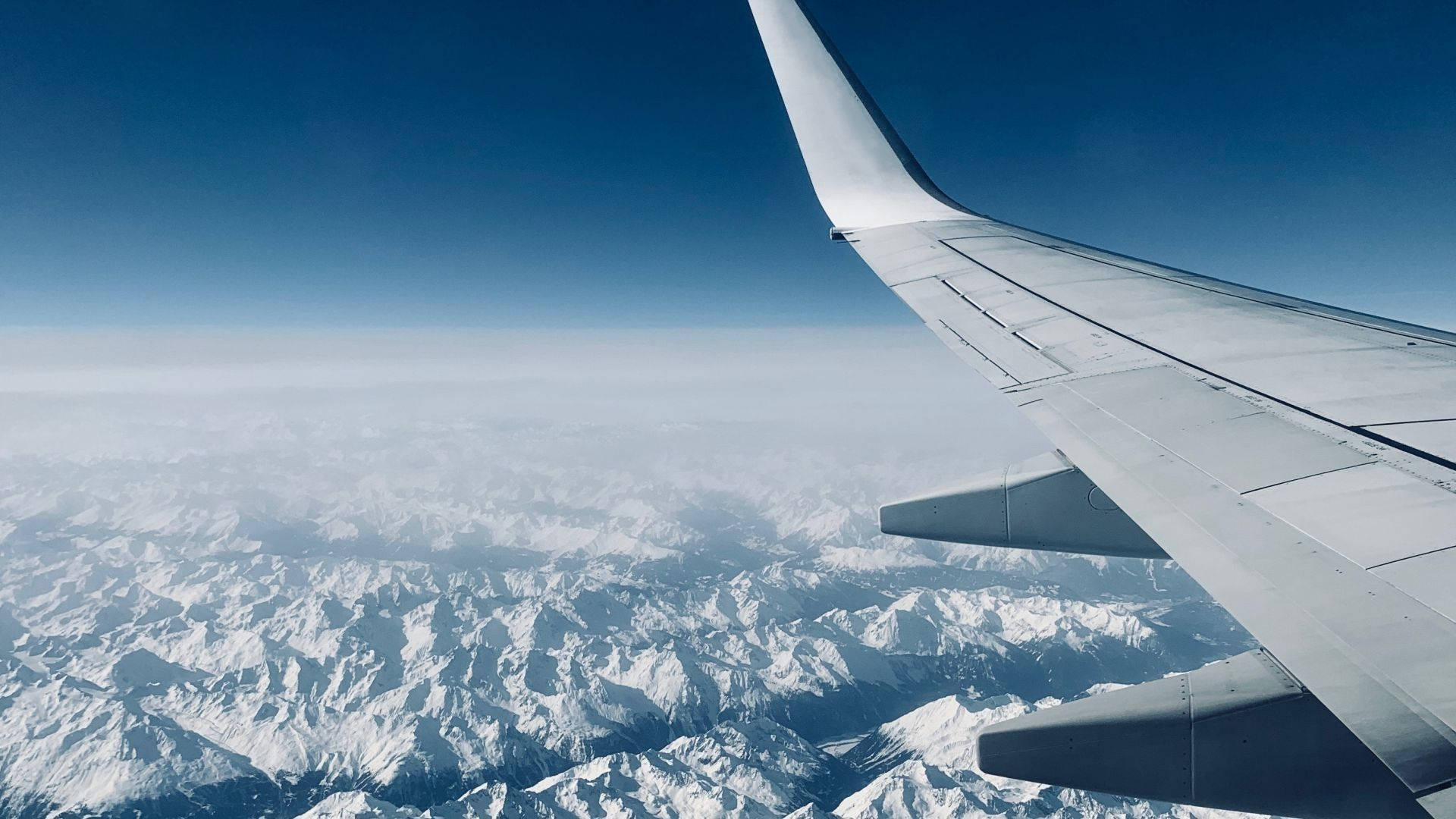 Vista del cielo desde el avión Fondos de pantalla