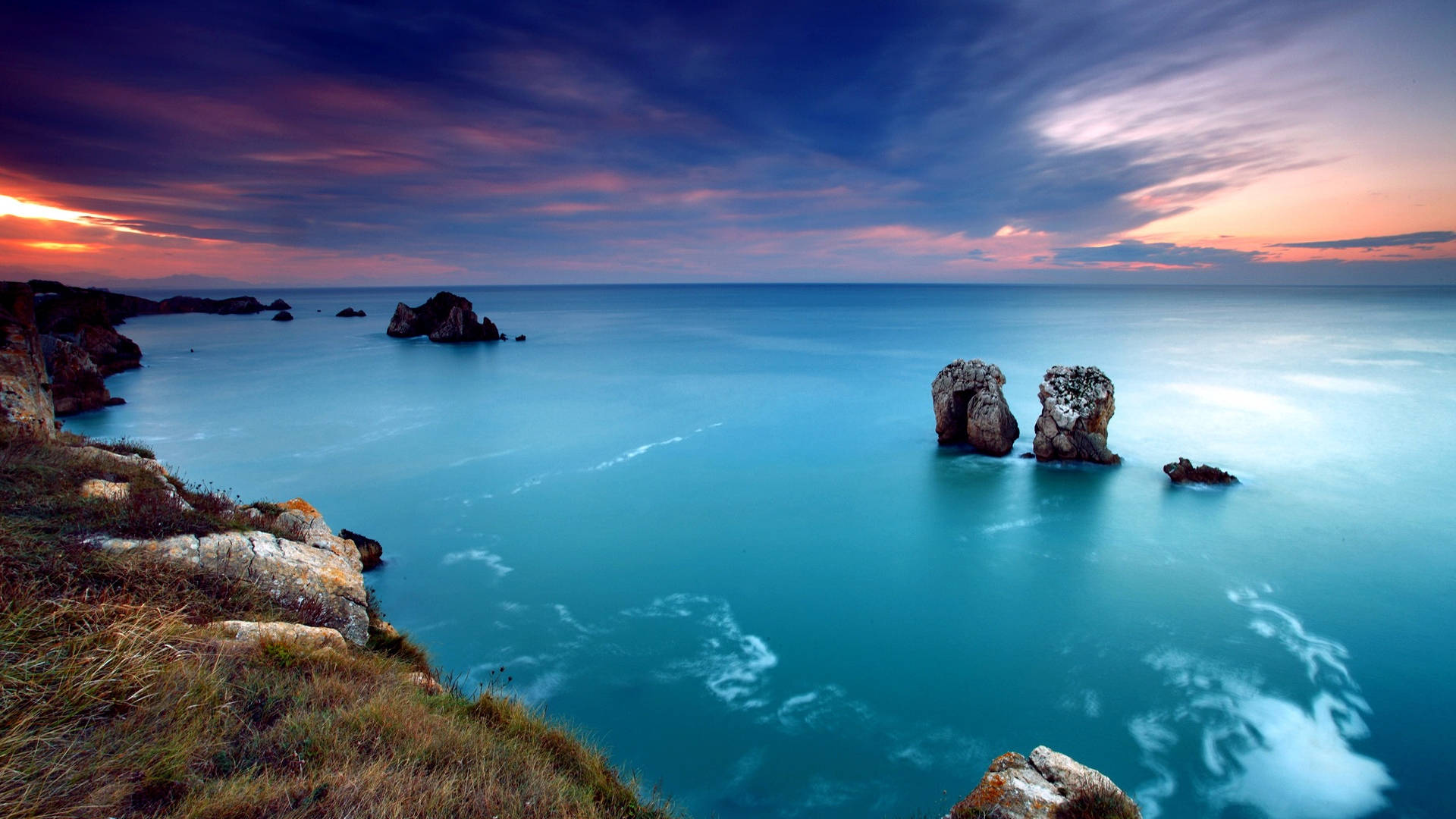 Vista del Océano en la Costa del Golfo Fondos de pantalla