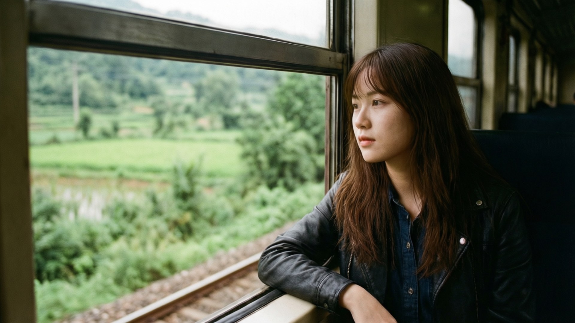 Vista desde la ventana del tren Fondos de pantalla