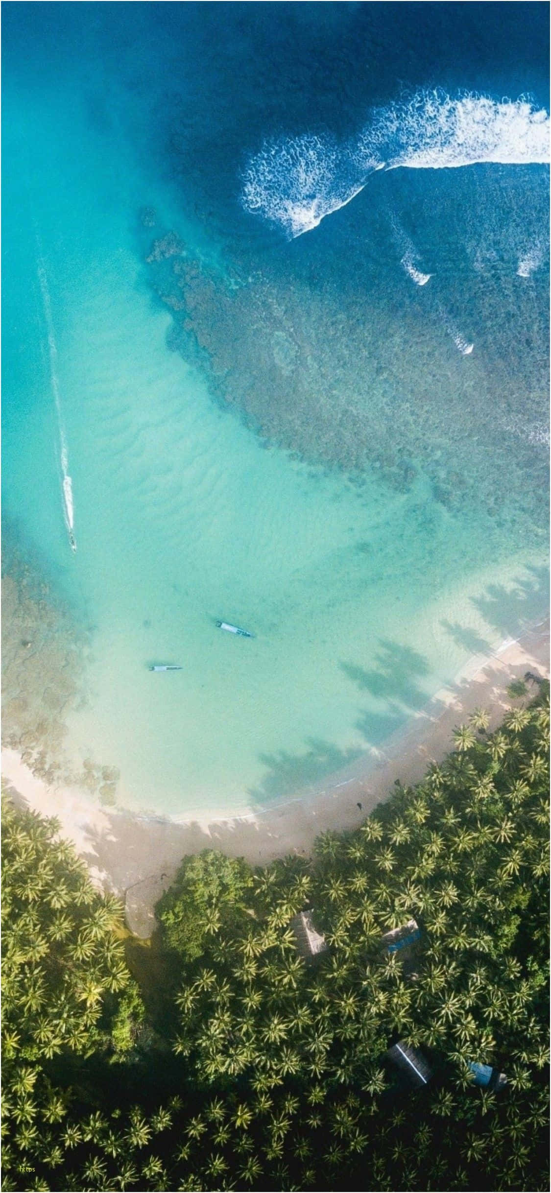 Vista encantadora de la playa de iOS, Grecia Fondos de pantalla