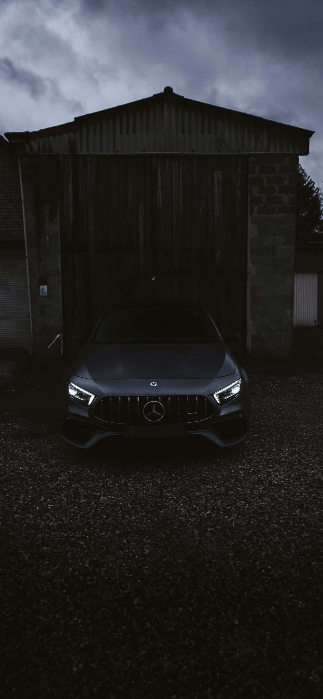 Vista Frontal Fondo Negro iPhone Xs Mercedes Amg Fondos de pantalla