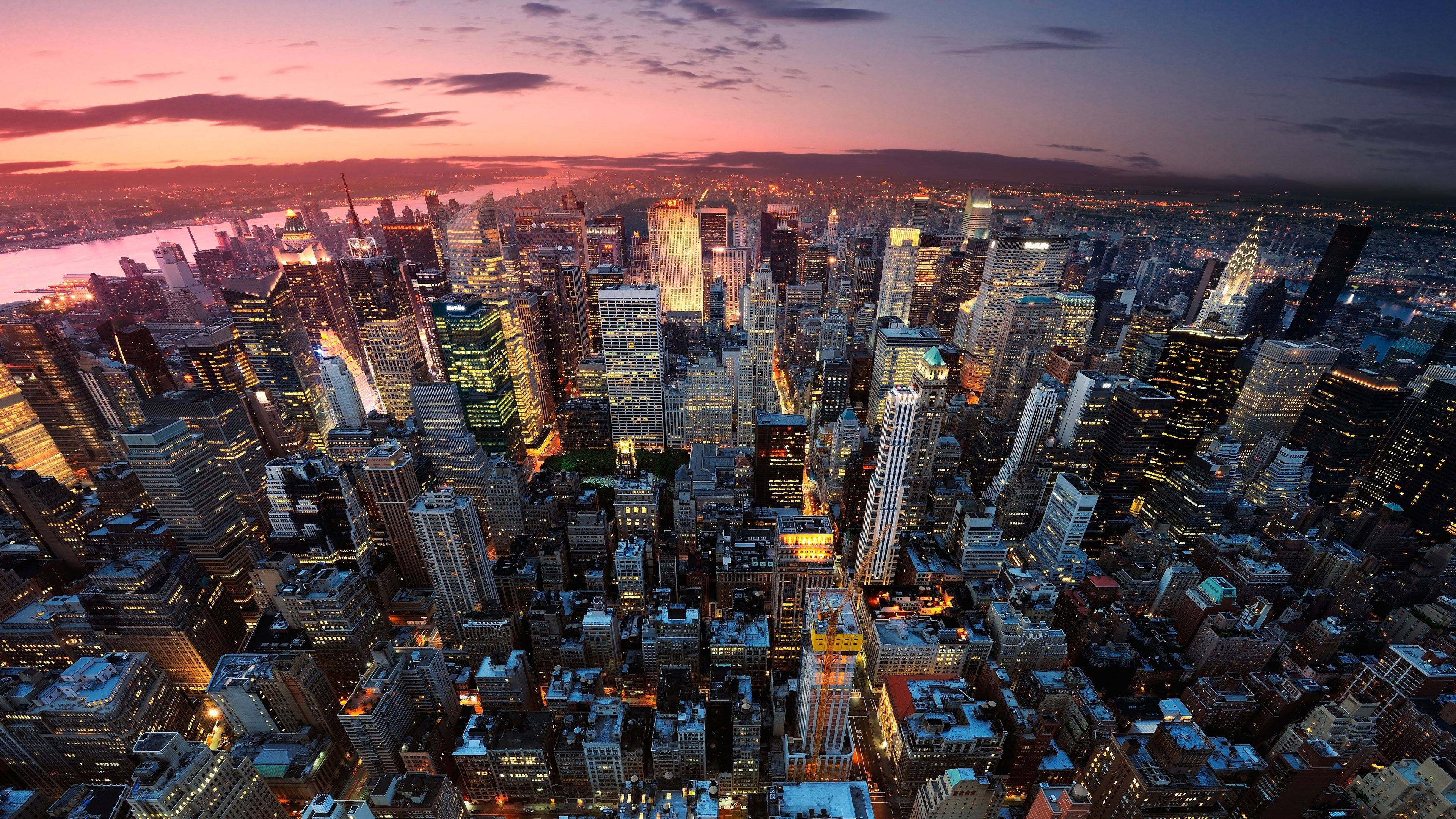 Vista Impresionante de la Ciudad de Nueva York Fondos de pantalla