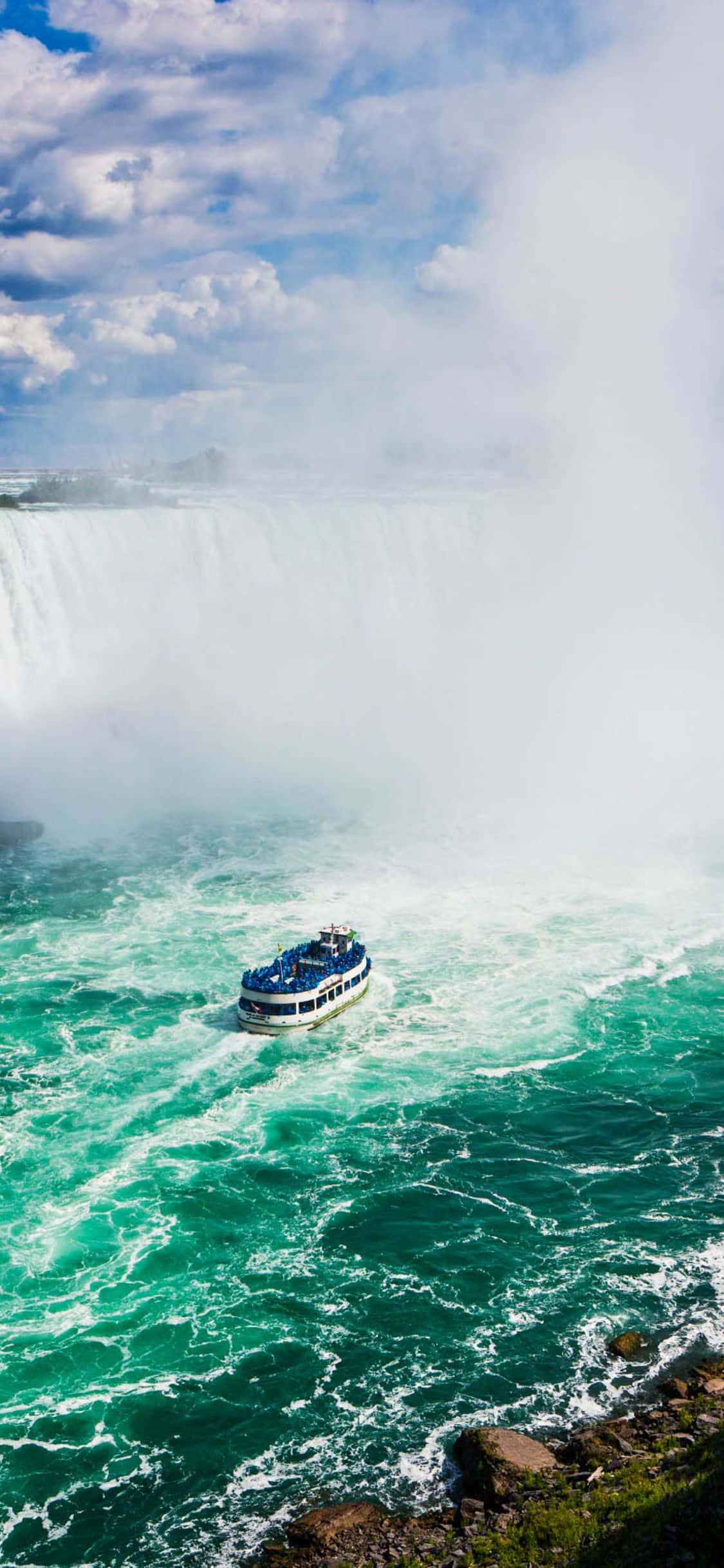 Vista impresionante de las Cataratas del Niágara en iPhone X Fondos de pantalla
