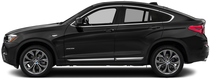 Vista lateral de un BMW X6 negro Fondos de pantalla
