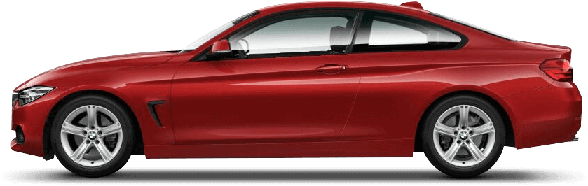 Vista lateral del cupé BMW Serie 4 rojo Fondos de pantalla