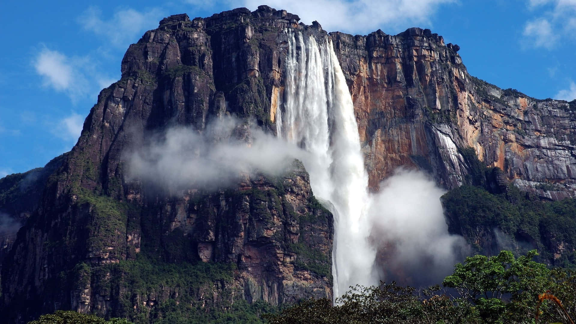 Vista Majestuosa del Salto Ángel Fondos de pantalla