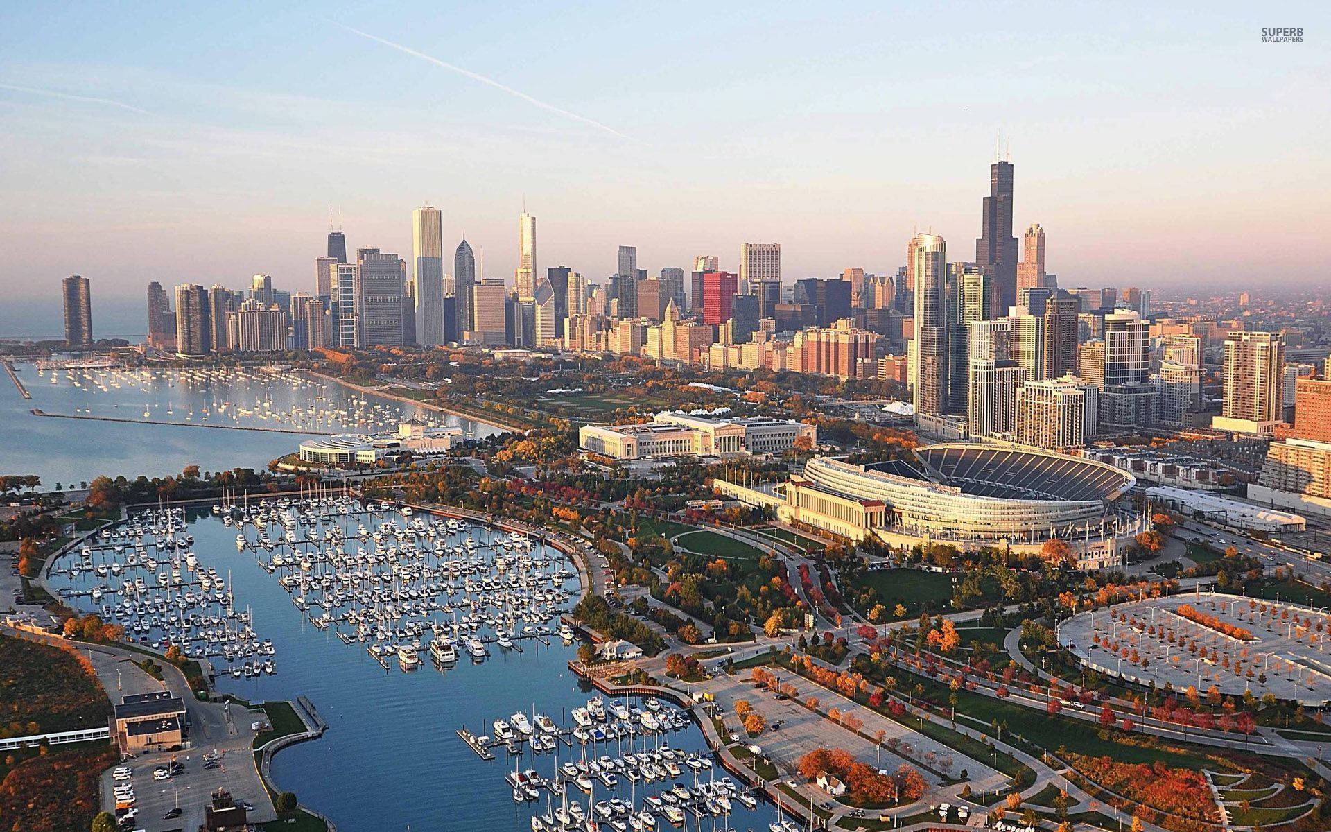 Vista panorámica de Chicago Fondos de pantalla
