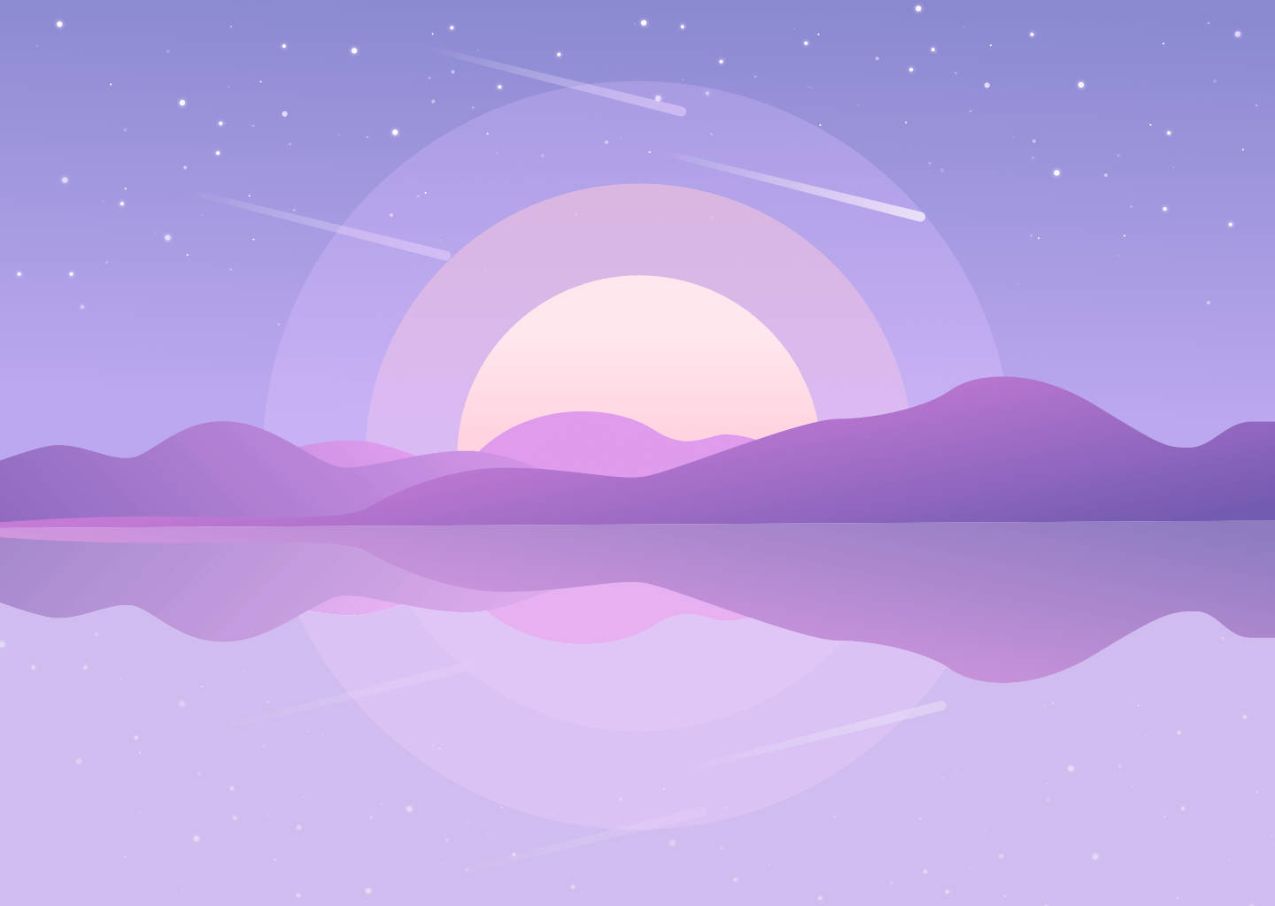 Vista Púrpura Estética Suave Fondos de pantalla