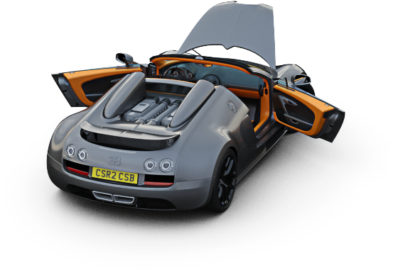 Vista trasera del Bugatti Veyron Grand Sport Vitesse Fondos de pantalla
