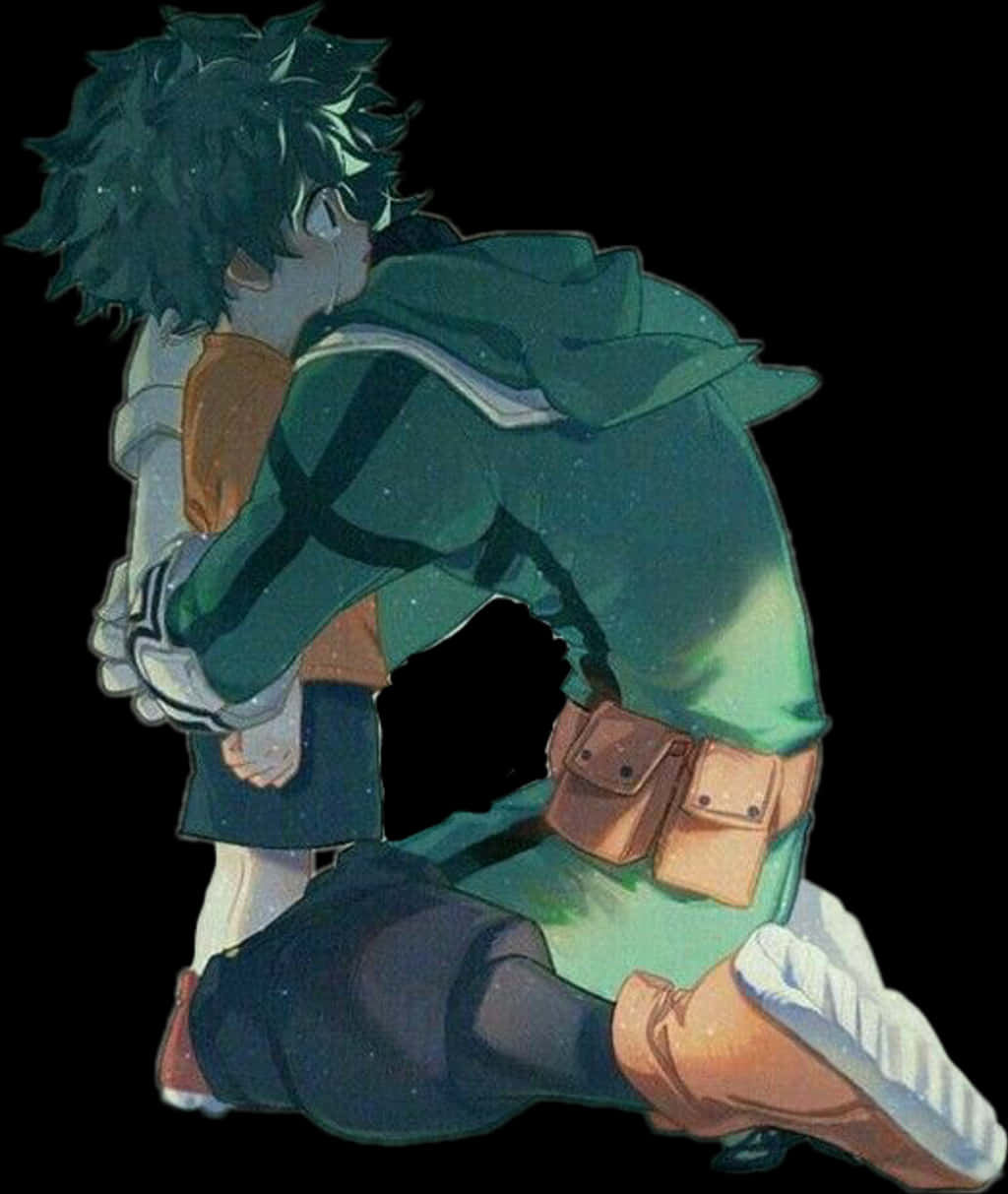 Vista trasera del traje de héroe de Deku Fondos de pantalla