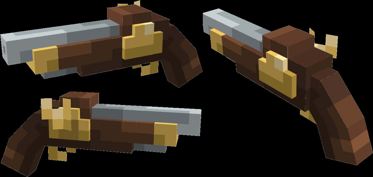Vistas del modelo Blaster de Minecraft Fondos de pantalla