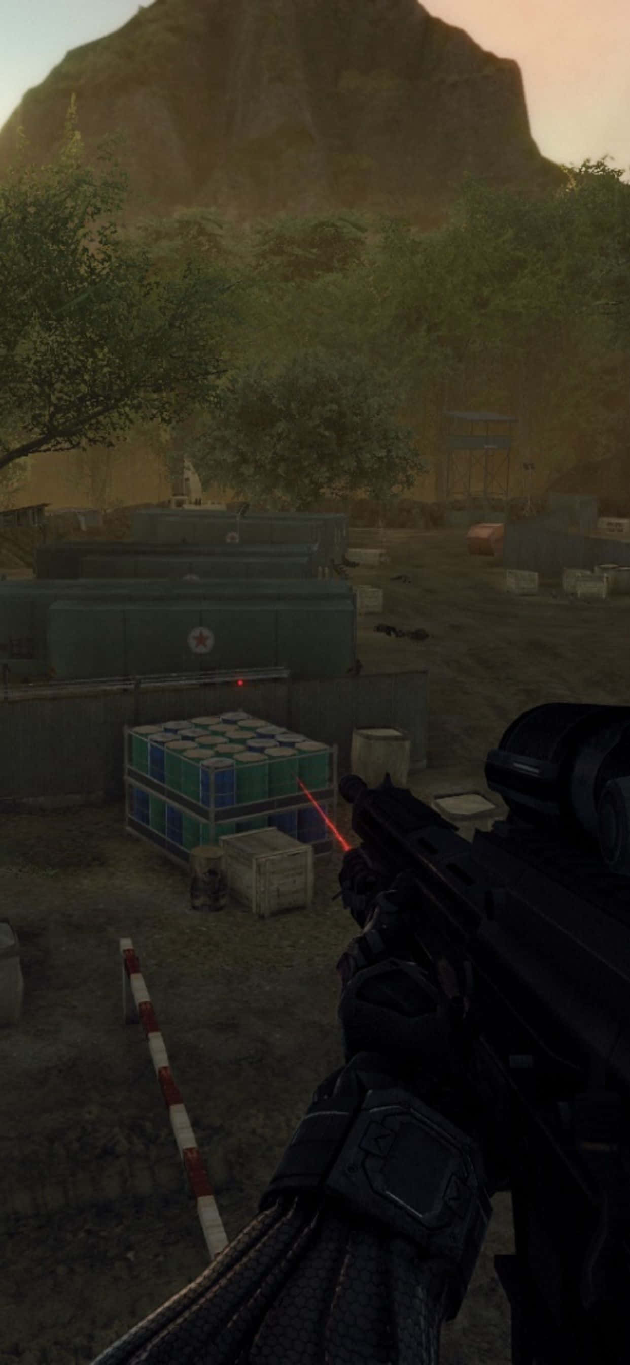 Visuales Épicos del Juego Crysis Warhead en iPhone Xs Max Fondos de pantalla