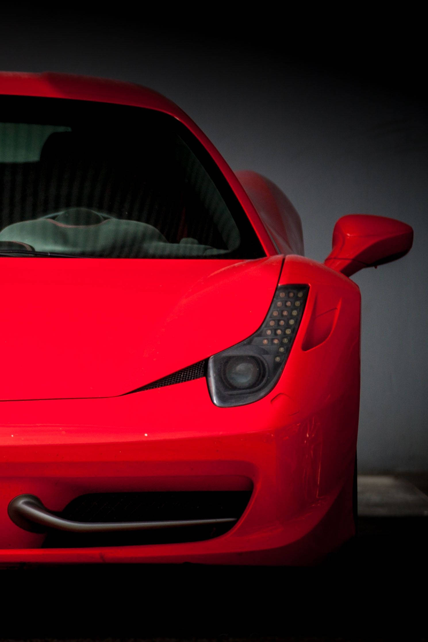 Visualización roja de Ferrari para iPhone Fondos de pantalla