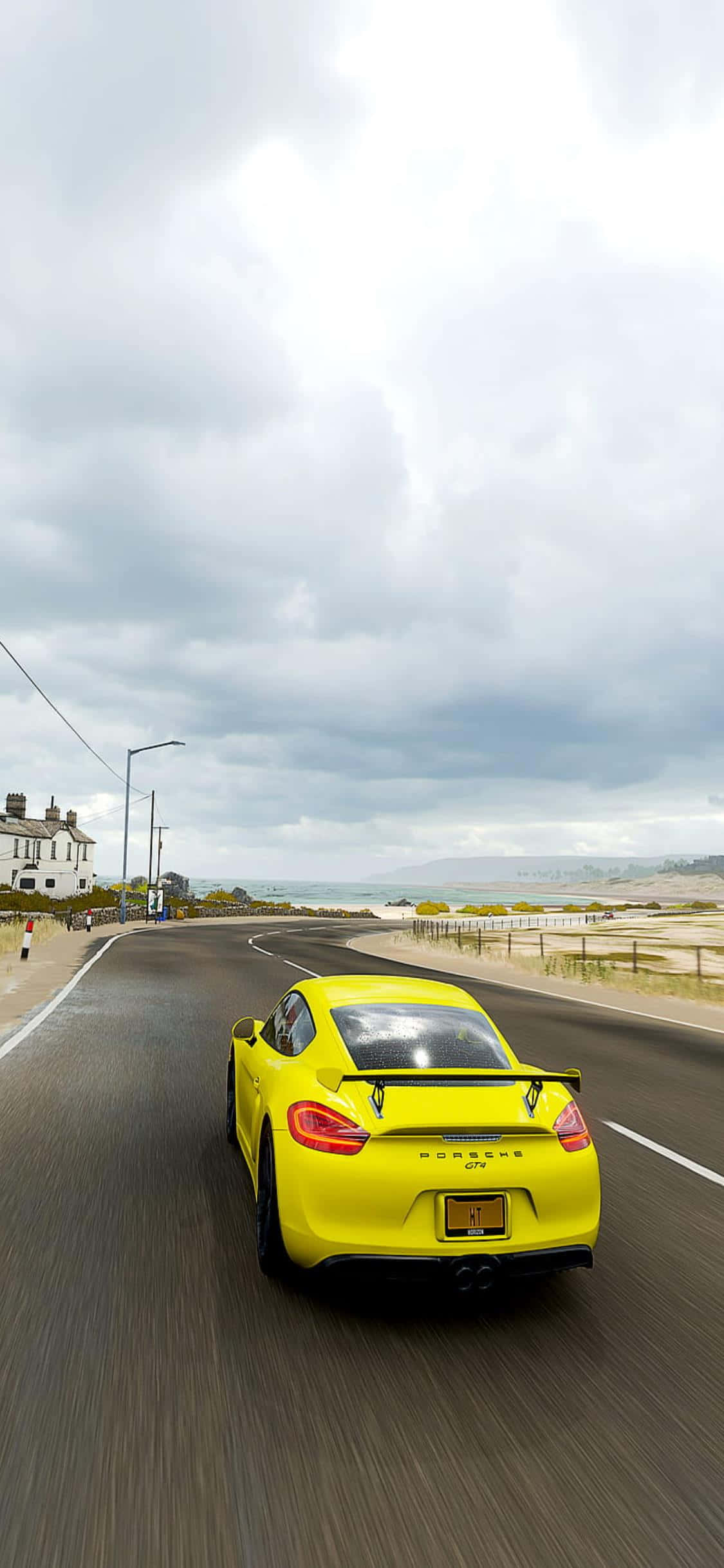 Vive el juego de carreras como nunca antes con el iPhone Xs y Forza Horizon 4 Fondos de pantalla
