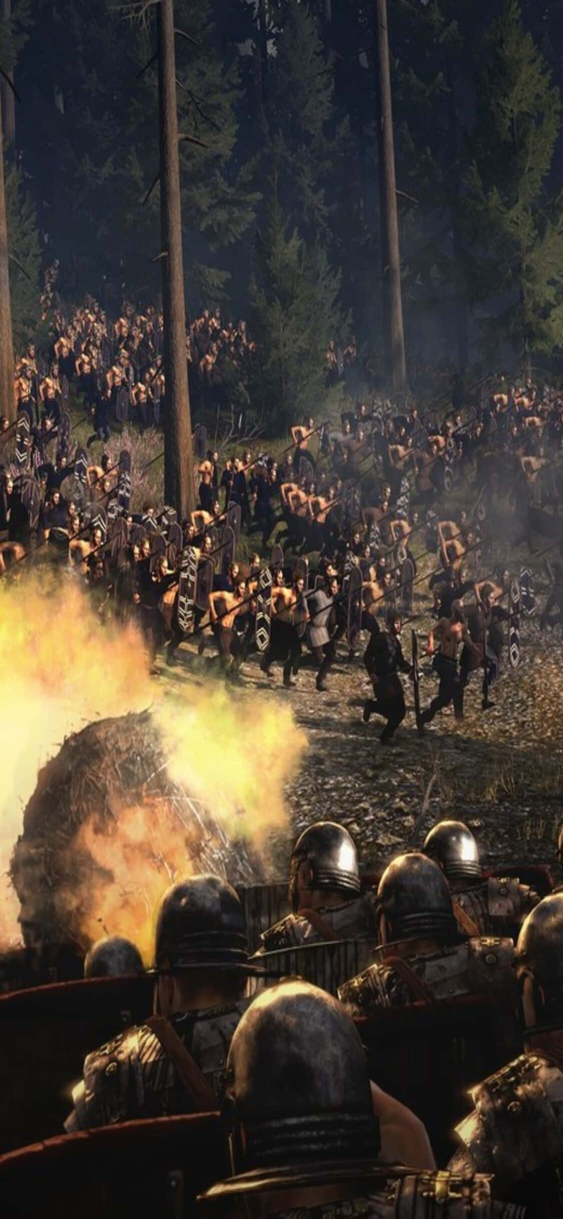 Vive la emoción de Total War: Rome II en tu iPhone XS Fondos de pantalla