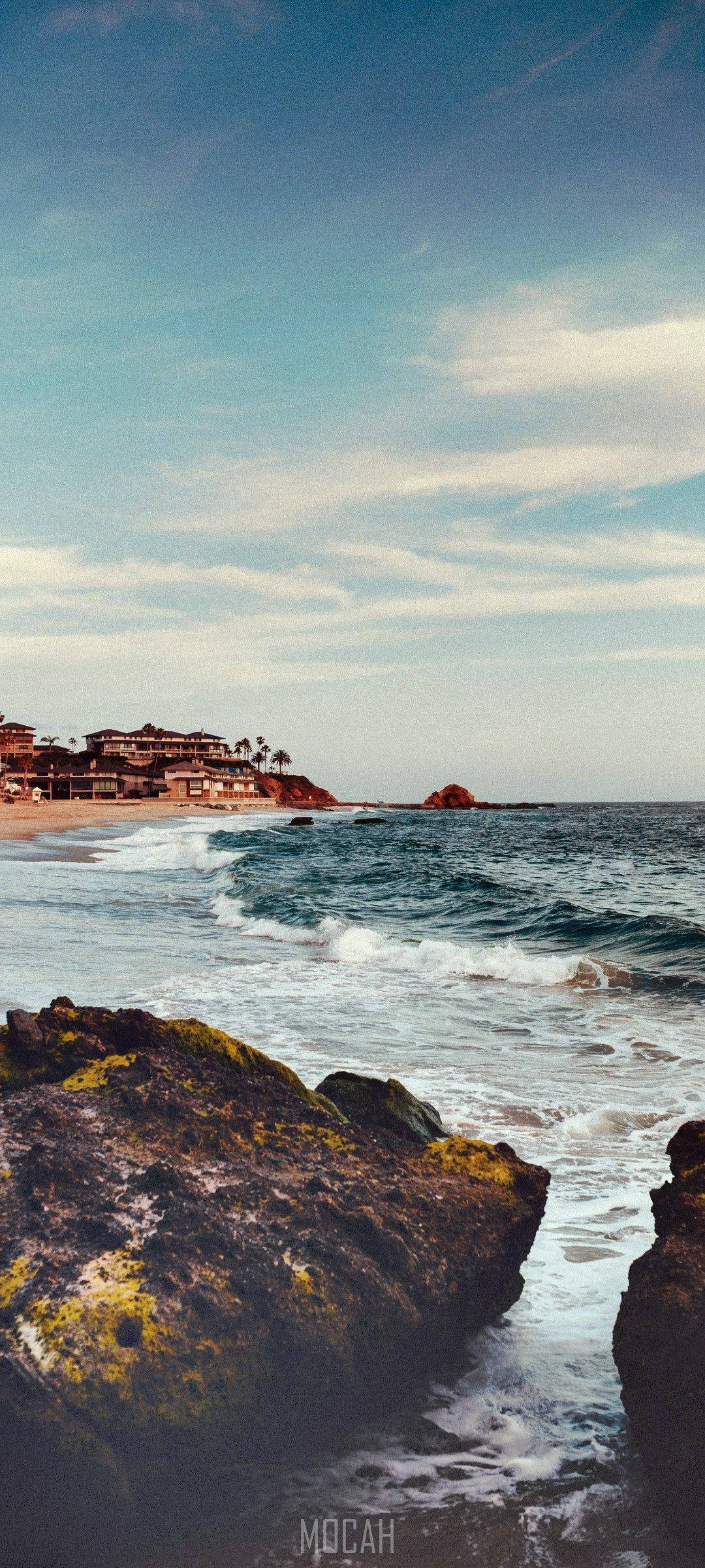 Vivo V20 Rocas junto al Mar Fondos de pantalla