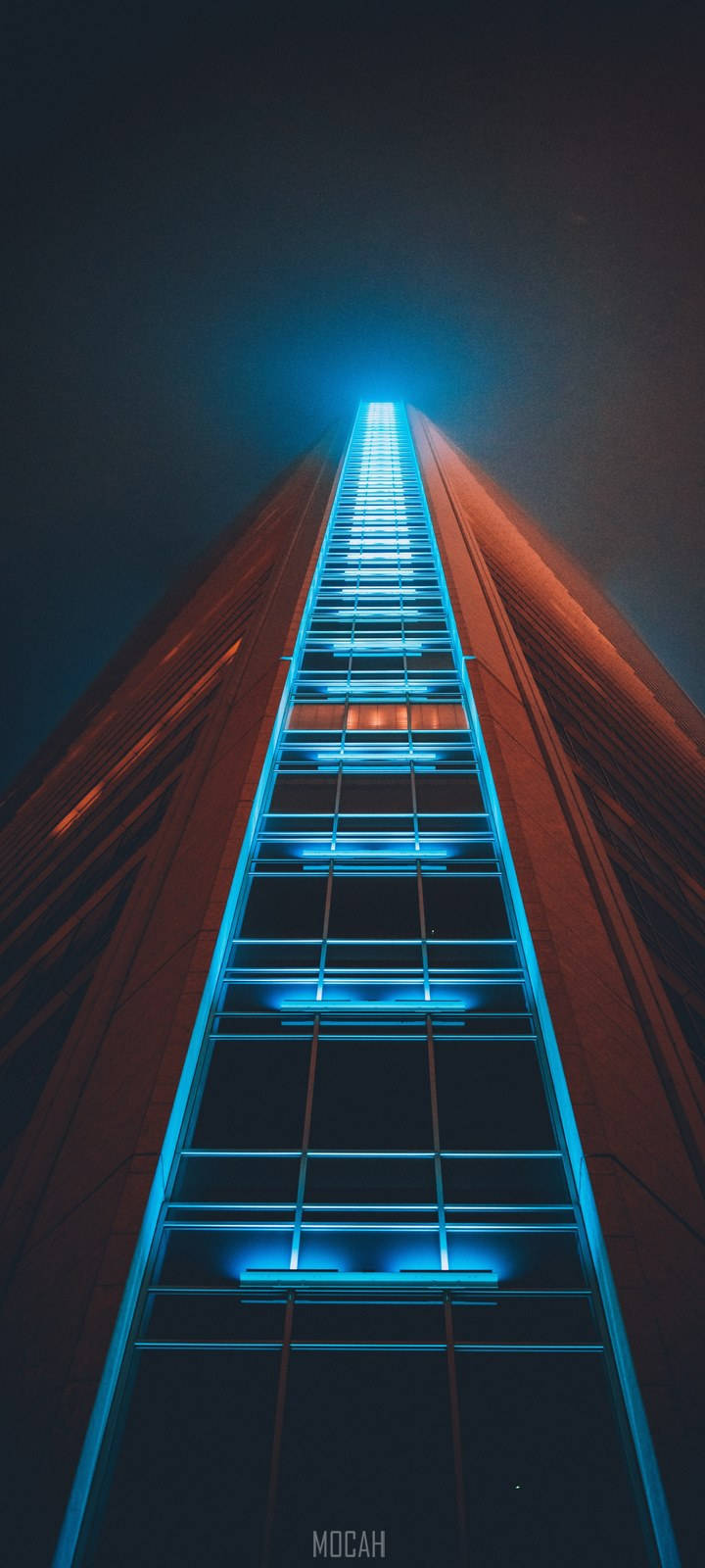 Vivo Y11 Luces Azules de Edificio Fondos de pantalla
