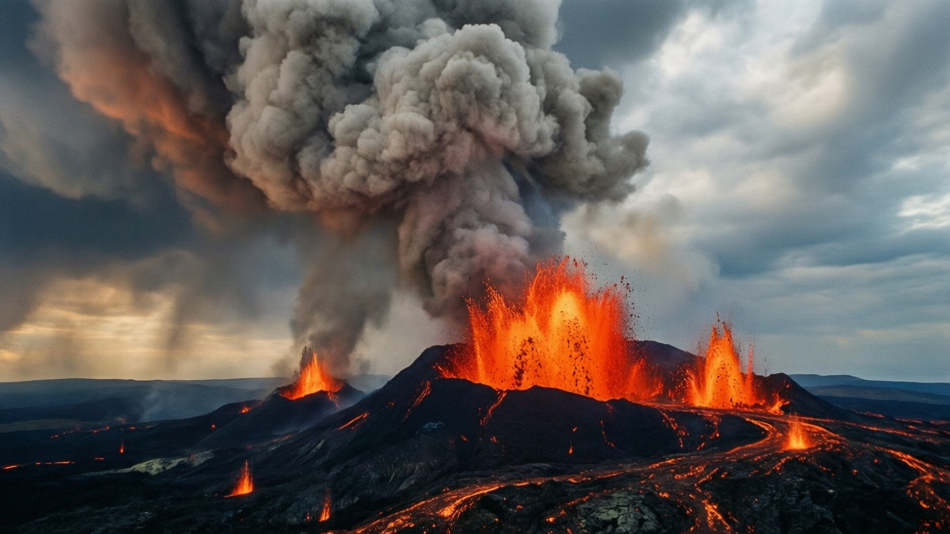 Volcán en Erupción Fondos de pantalla