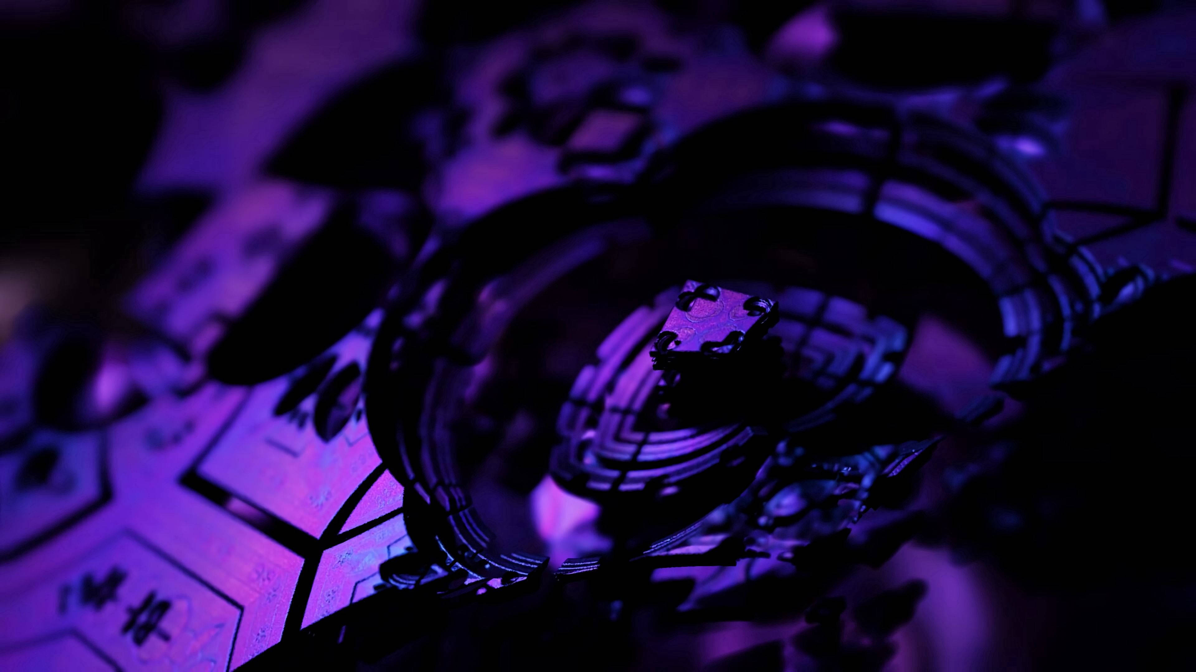 Vórtice Fractal Púrpura Fondos de pantalla