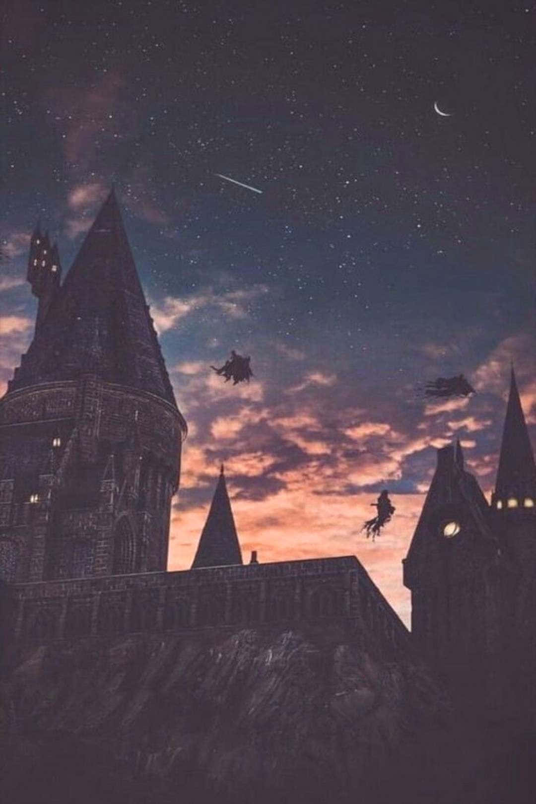 Vuela hacia Hogwarts Fondos de pantalla