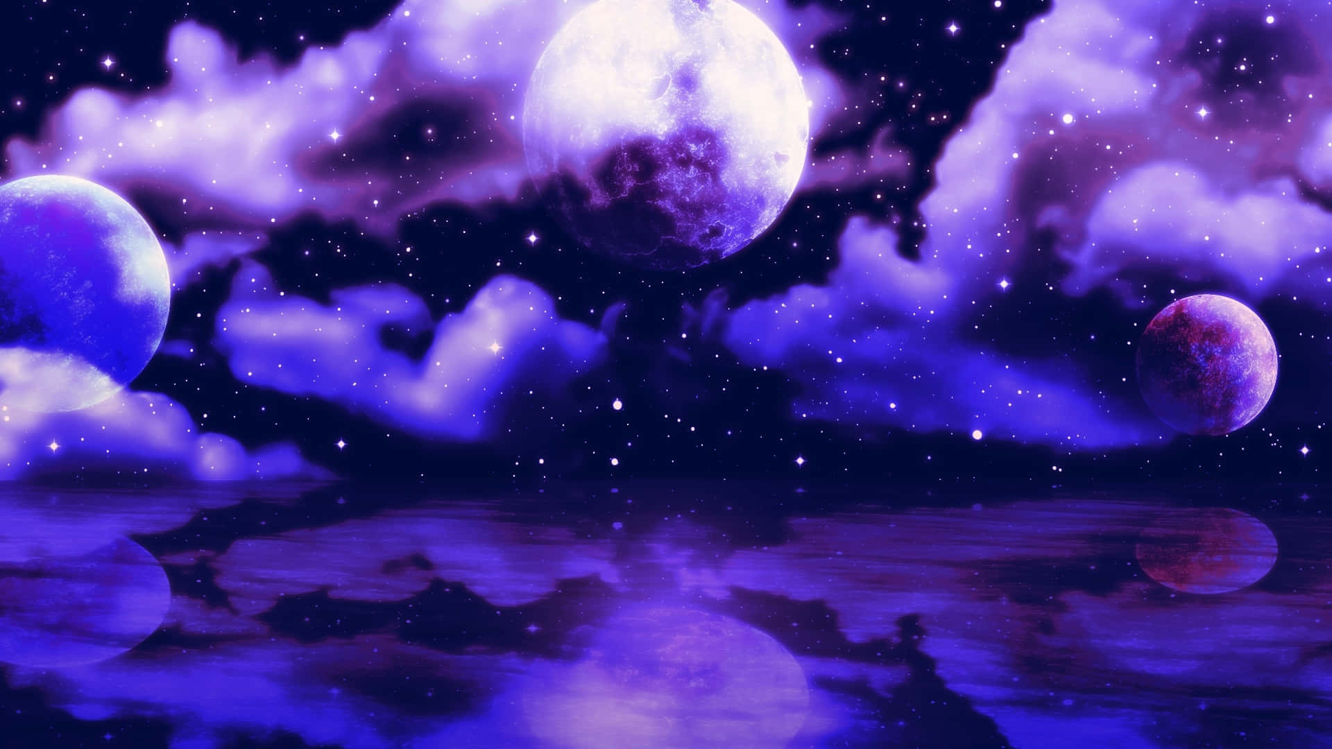 Vuela por el cielo nocturno con Medianoche Fondos de pantalla