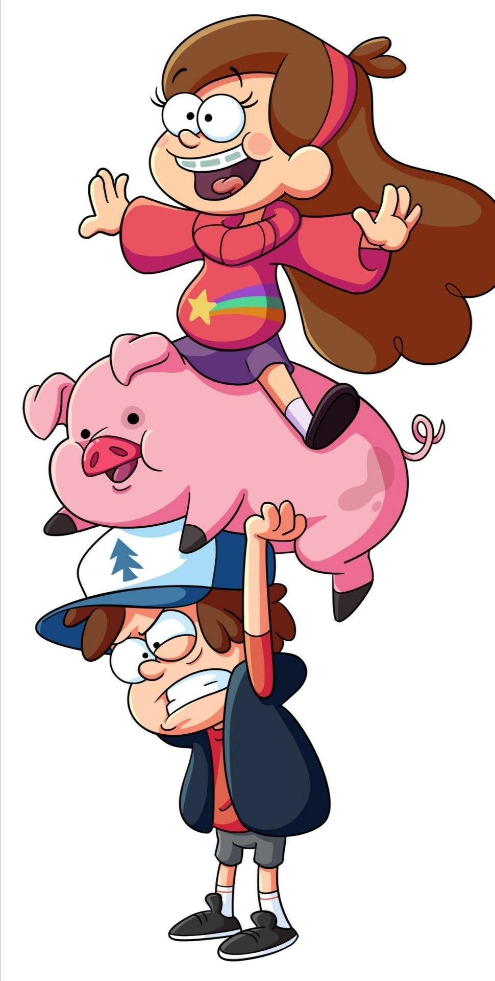 Waddles y personajes de Gravity Falls Fondos de pantalla