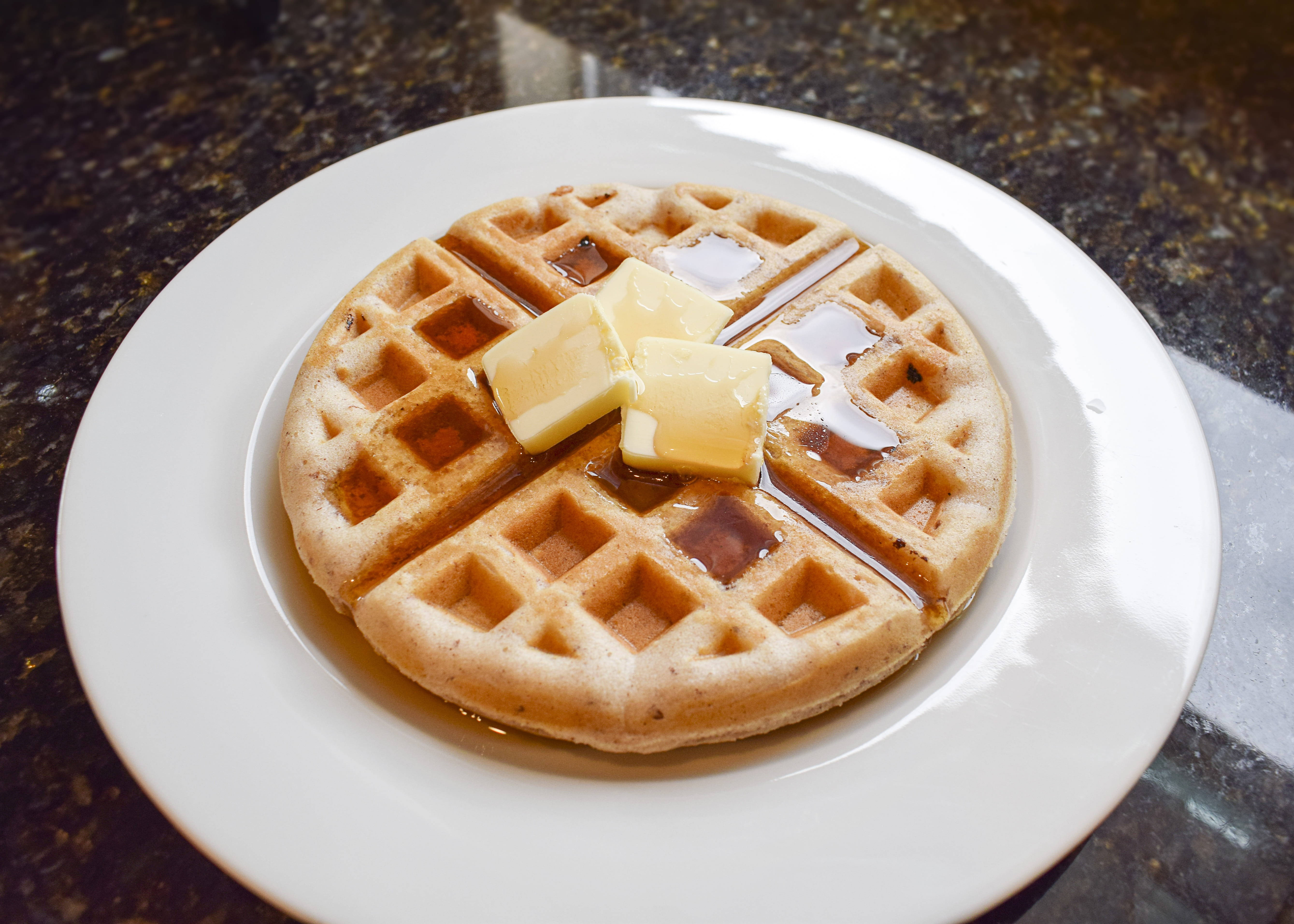 Waffles Mantequilla Jarabe de Arce Fondos de pantalla