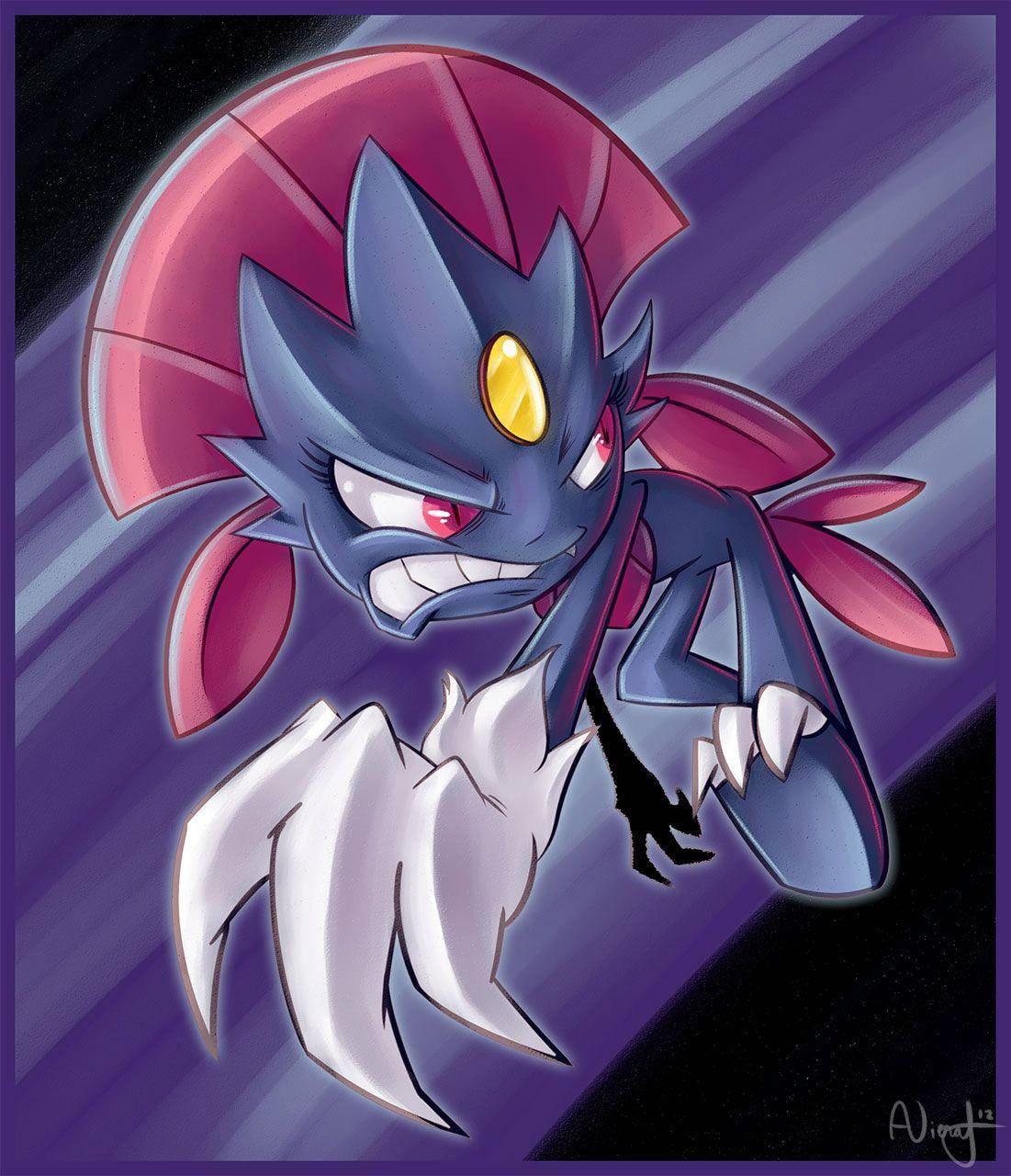Weavile de caricatura Fondos de pantalla