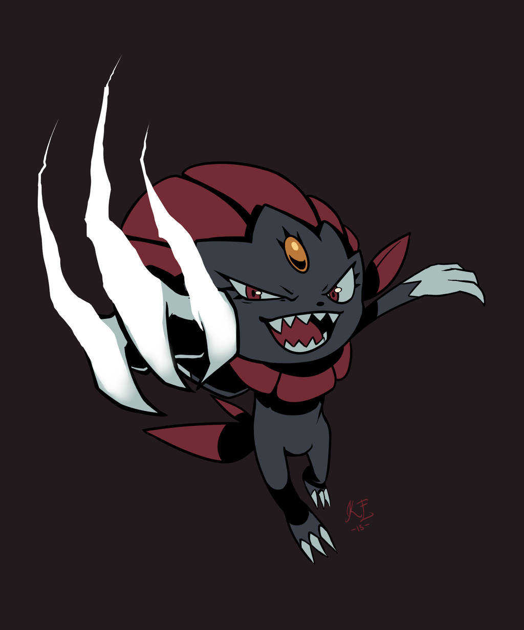 Weavile Travieso Atacando Fondos de pantalla