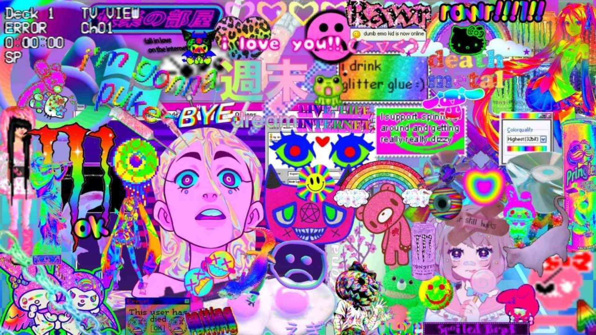 Weirdcore Pfp de lemas y logotipos Fondos de pantalla