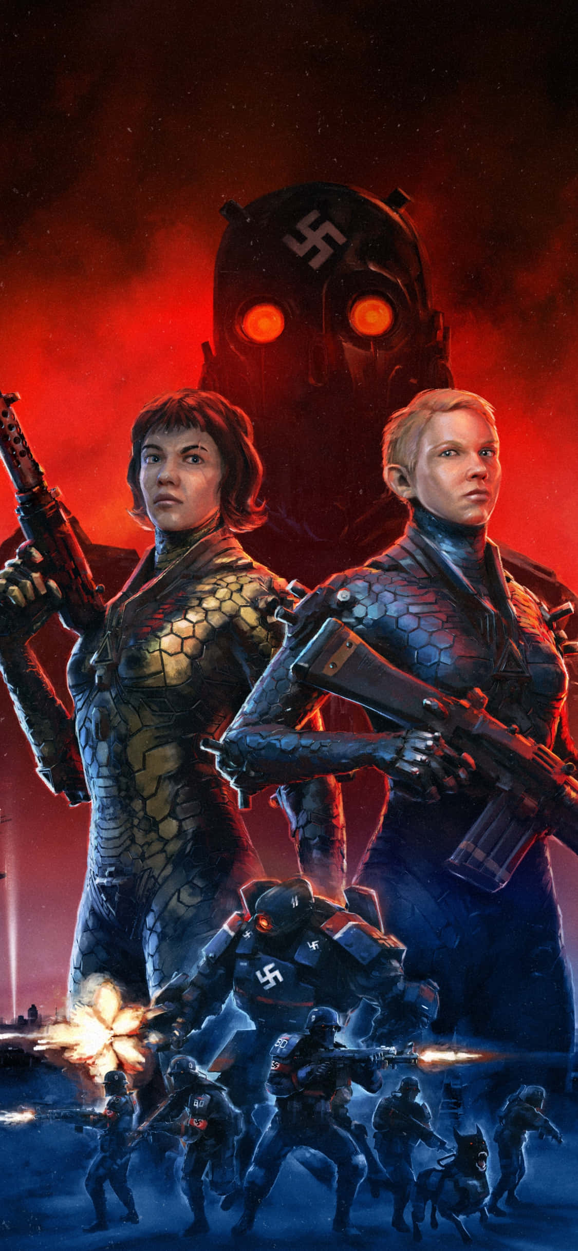 Wolfenstein II: The New Colossus en iPhone Xs Fondos de pantalla