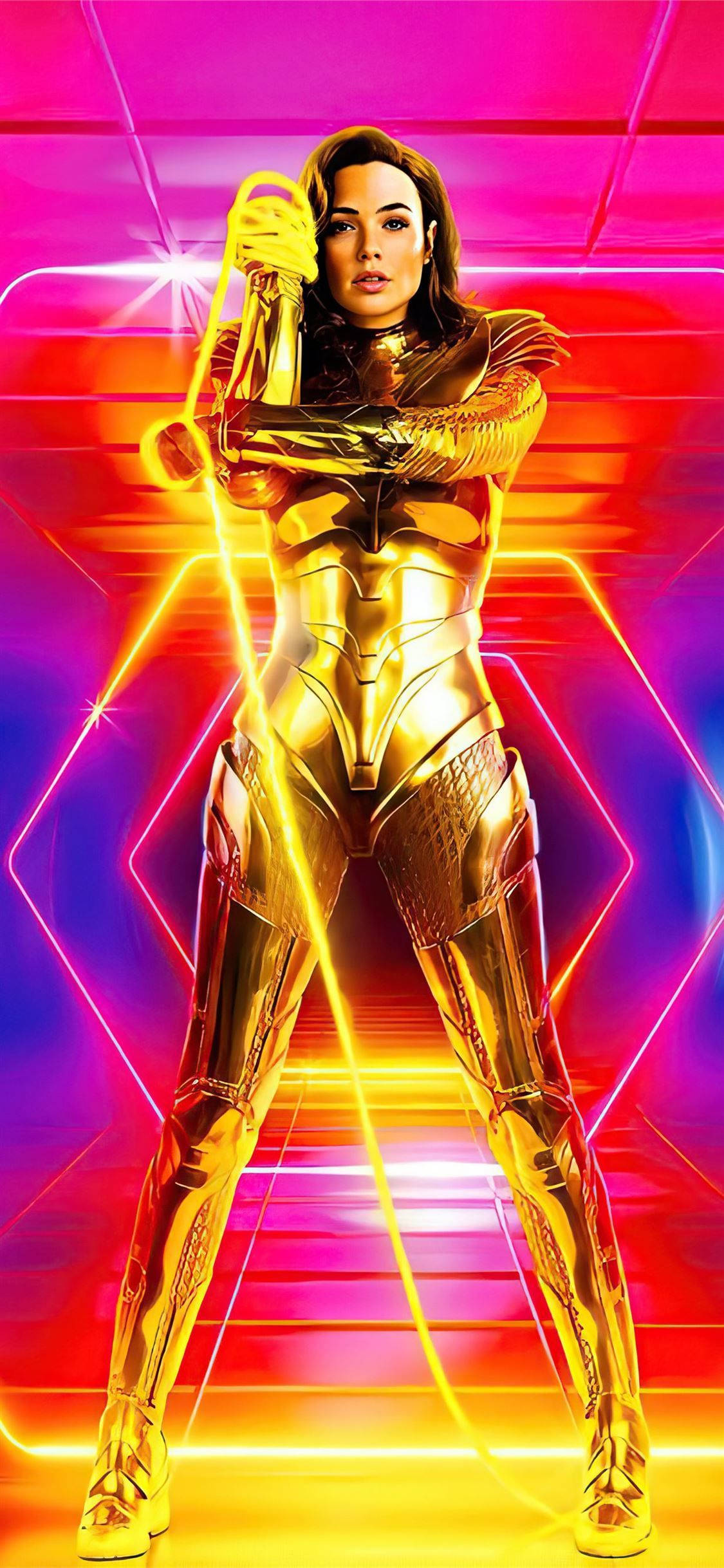 Wonder Woman 1984 Armadura Dorada Retro Fondos de pantalla