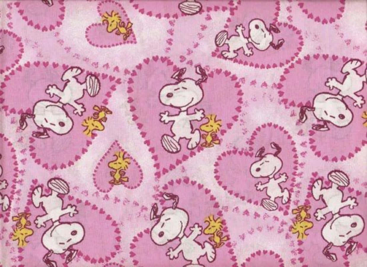 Woodstock y Snoopy San Valentín Corazones Rosas Fondos de pantalla