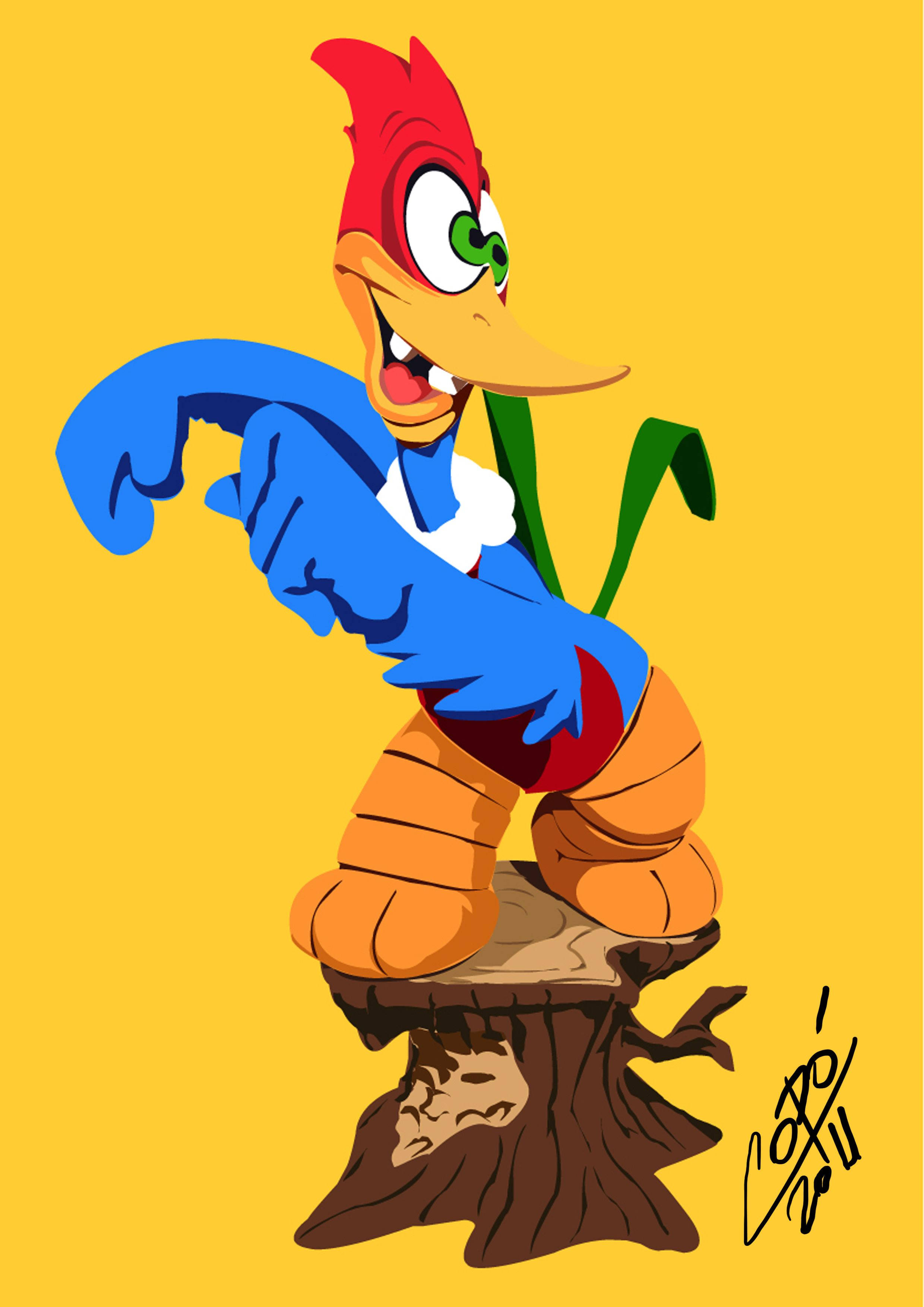 Woody Woodpecker Dejando su Huella en los Años 40 Fondos de pantalla