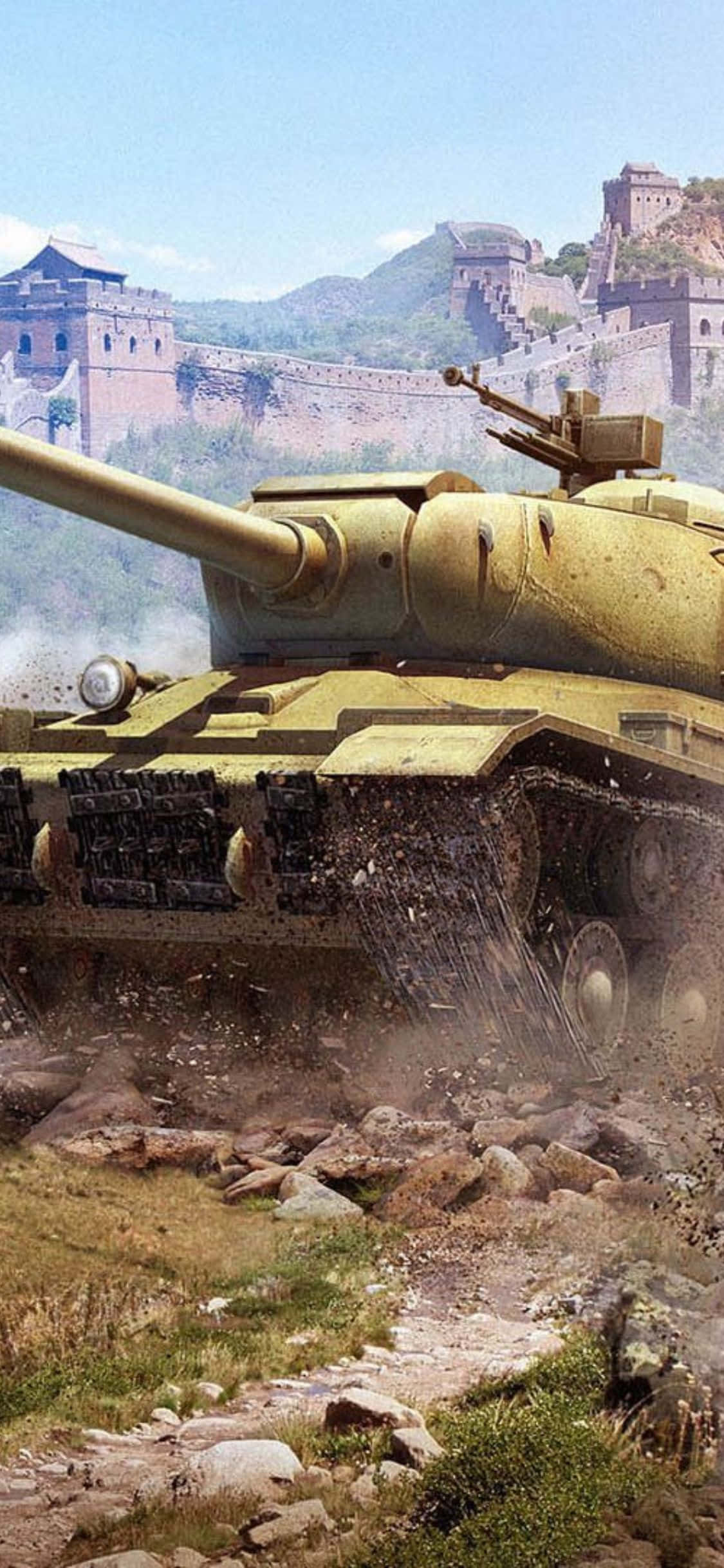 world of tanks - un tanque en el desierto Fondos de pantalla