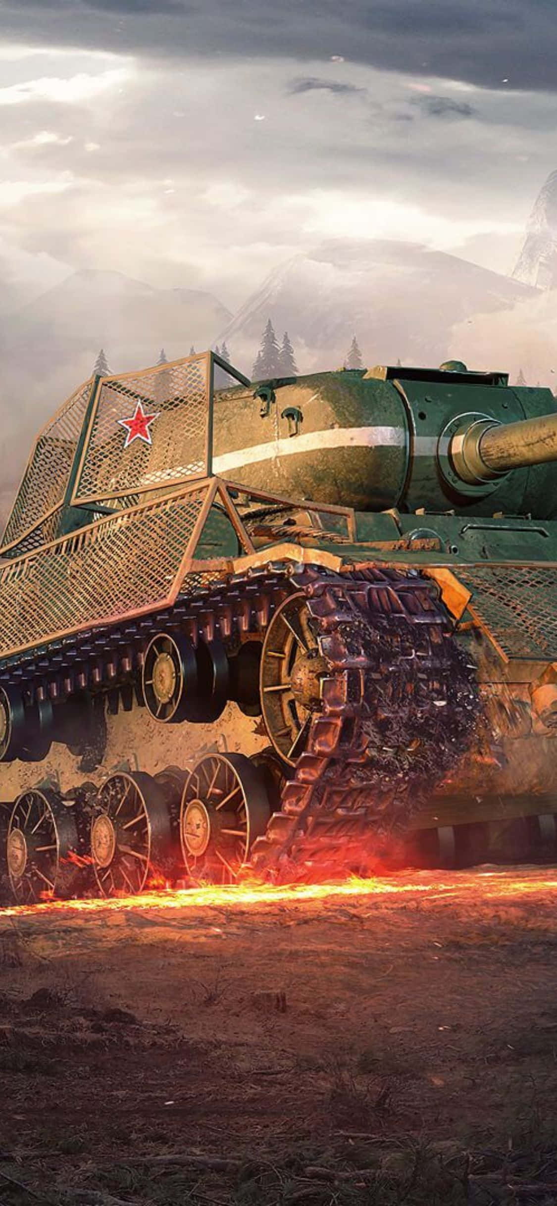 world of tanks - un tanque en medio de un campo Fondos de pantalla