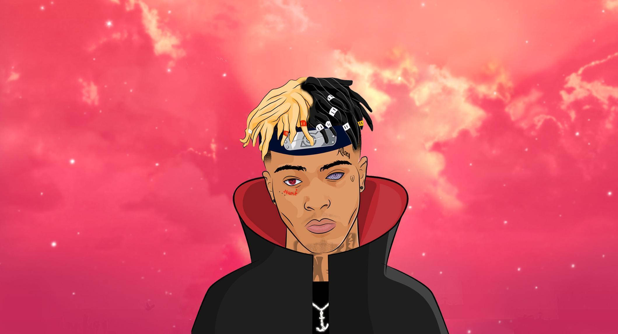Xxxtentacion Anime Con Capa de Naruto Shippuden Fondos de pantalla