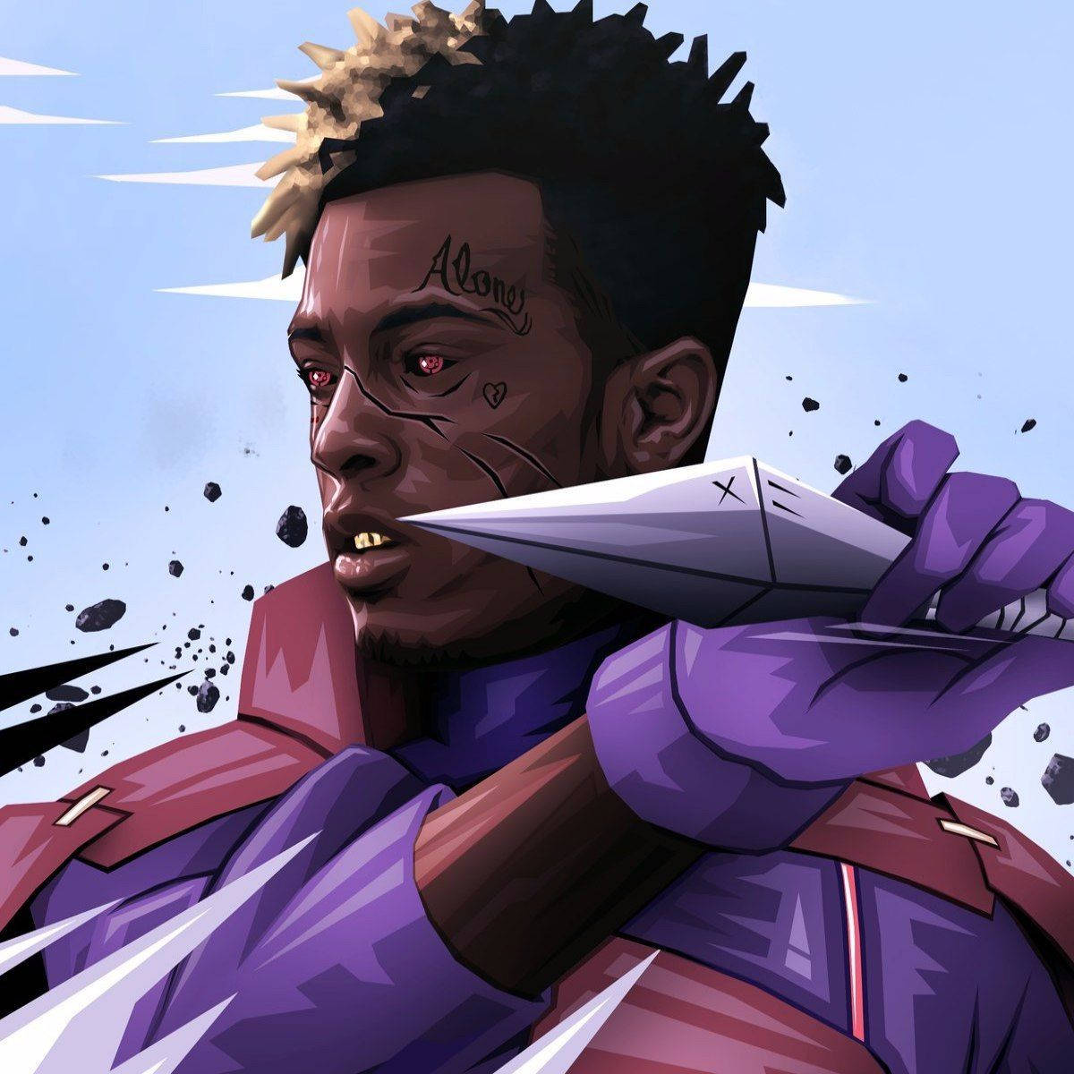 Xxxtentacion Anime Kunai de Naruto Fondos de pantalla