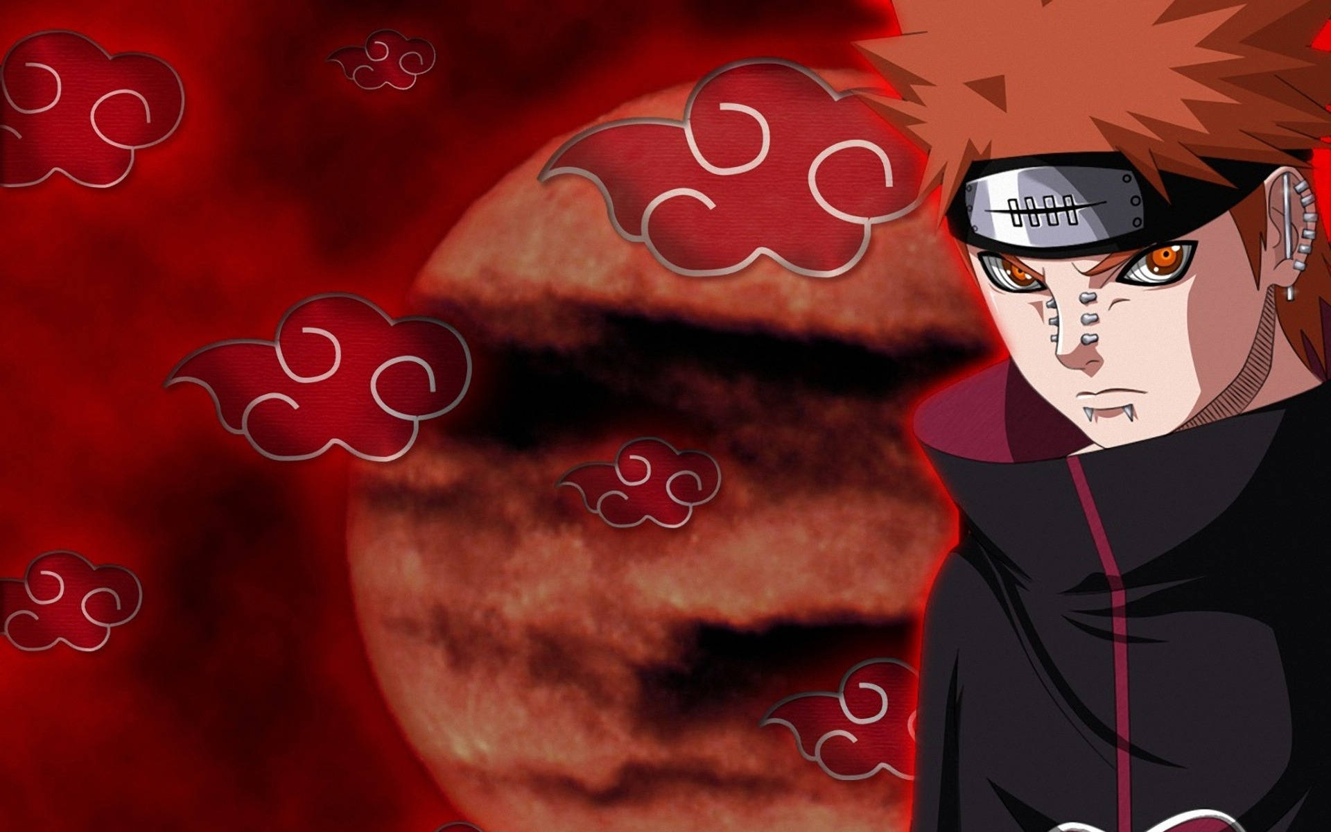 Yahiko Akatsuki Nube iPhone Rojo Fondos de pantalla
