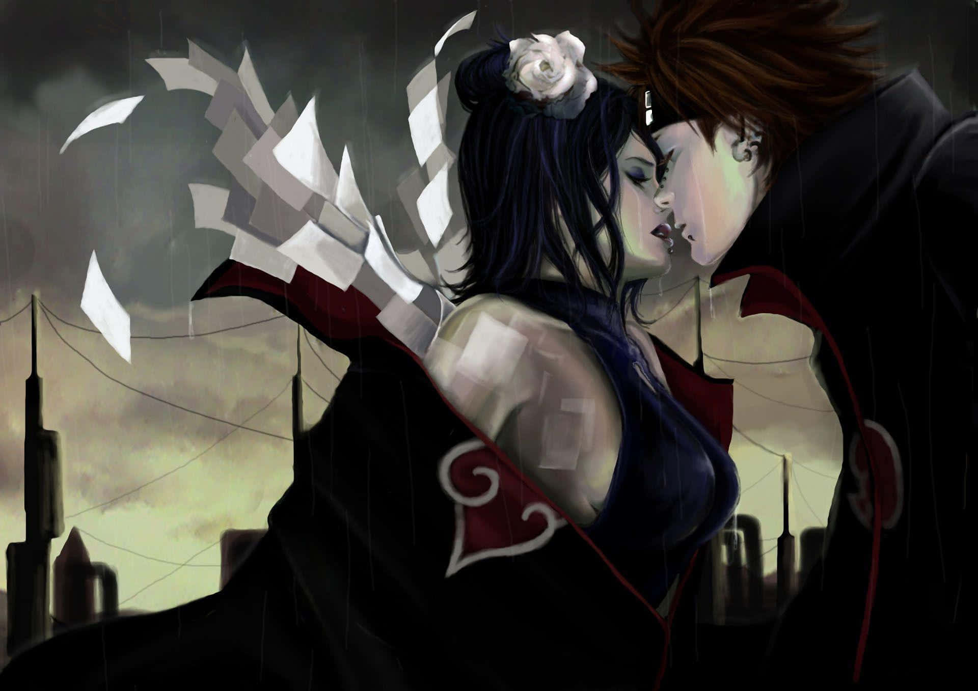 Yahiko besando a una mujer Fondos de pantalla