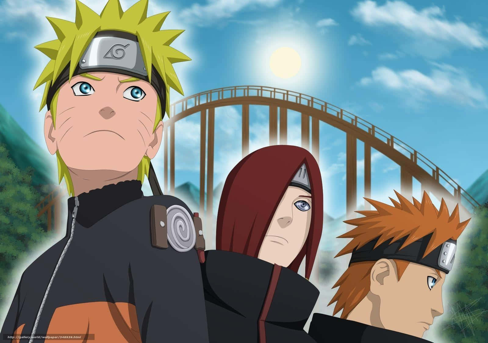 Yahiko con Naruto y Nagato Fondos de pantalla