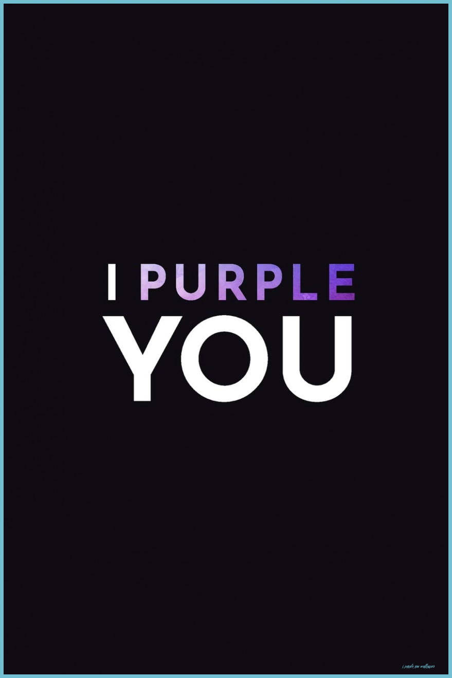 Yo Te Purpúreo Gradiente en Negro Fondos de pantalla