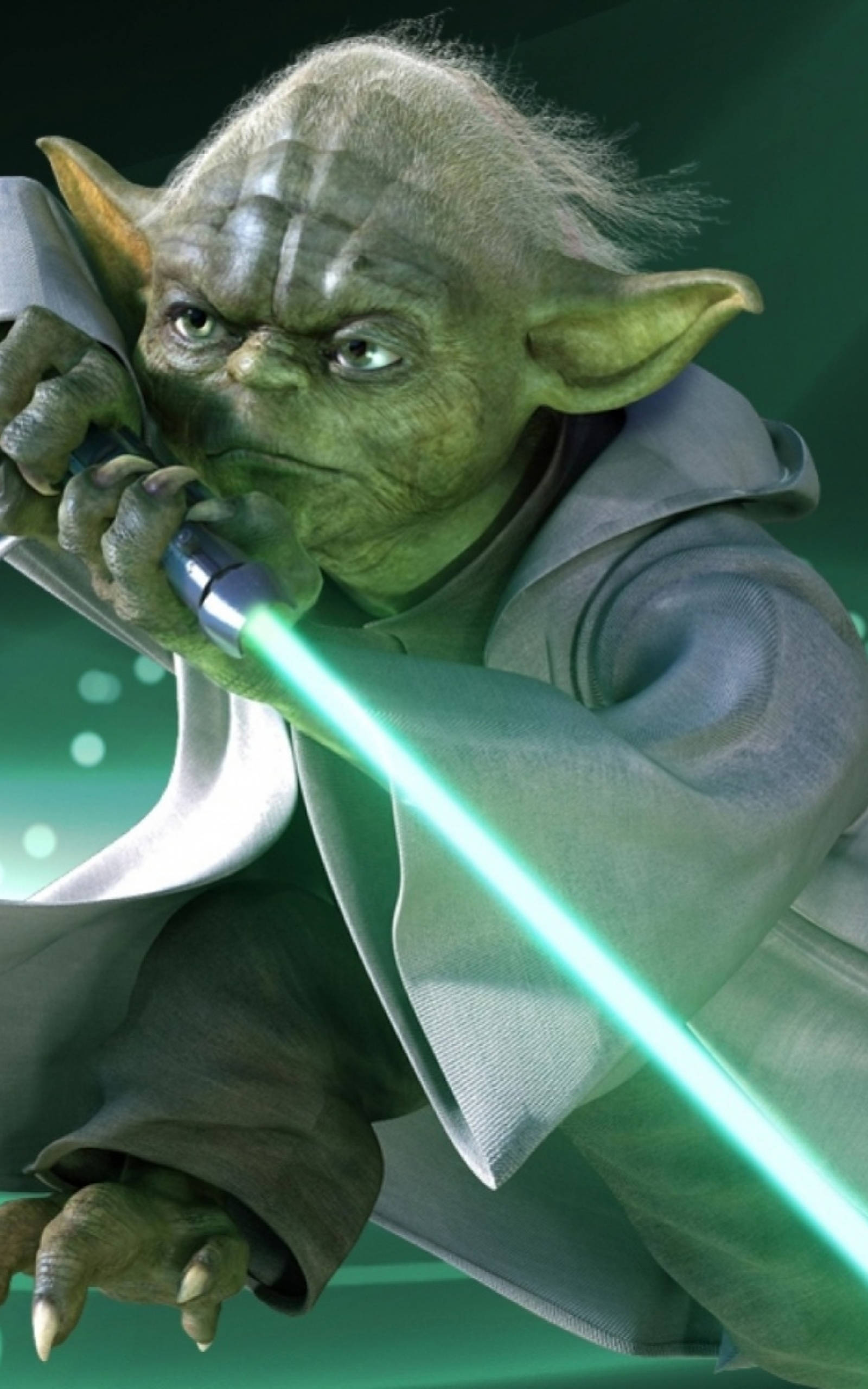 Yoda con Sable de Luz Star Wars Tablet Fondos de pantalla