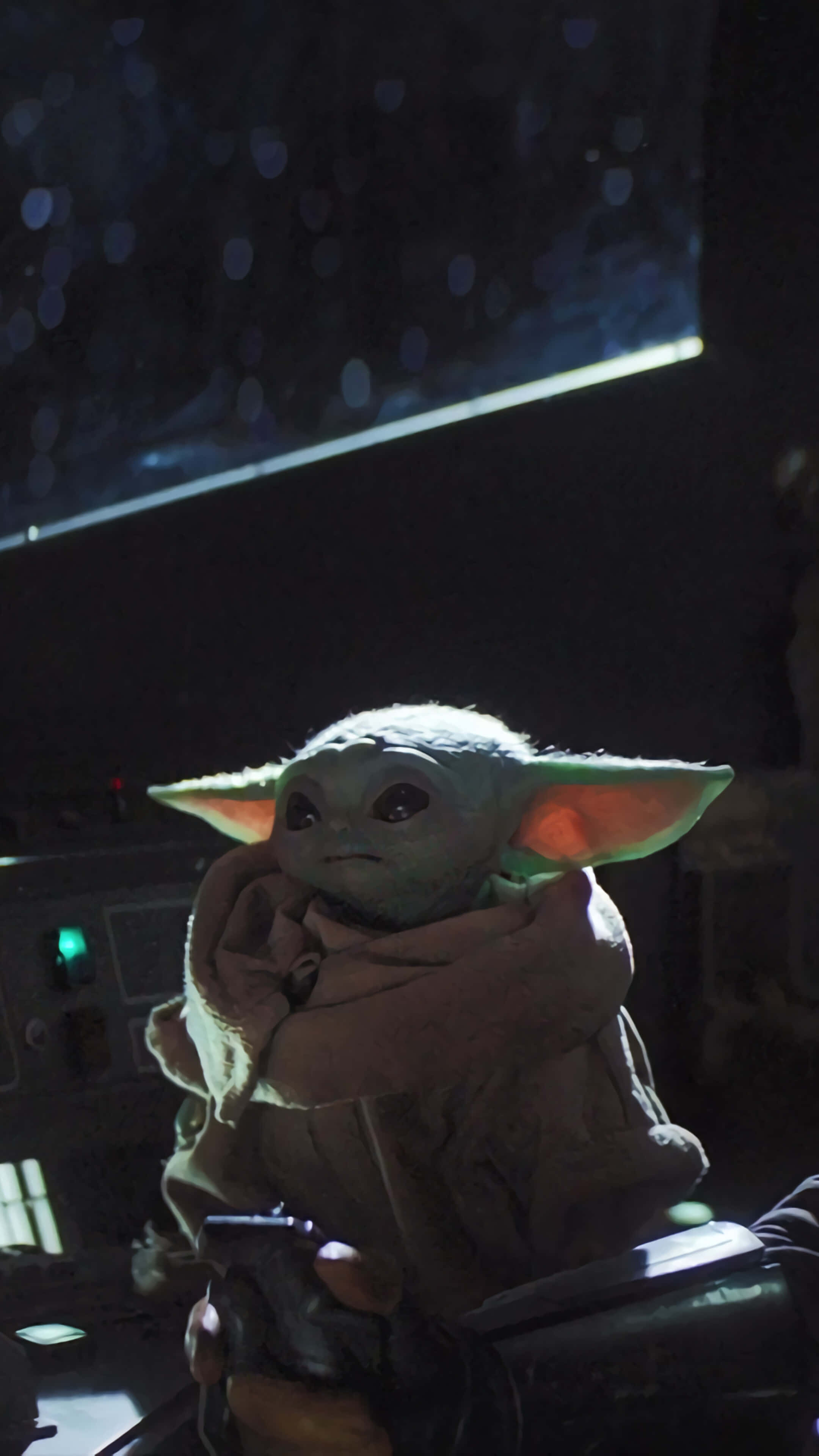 Yoda Mandaloriano en una nave espacial Fondos de pantalla